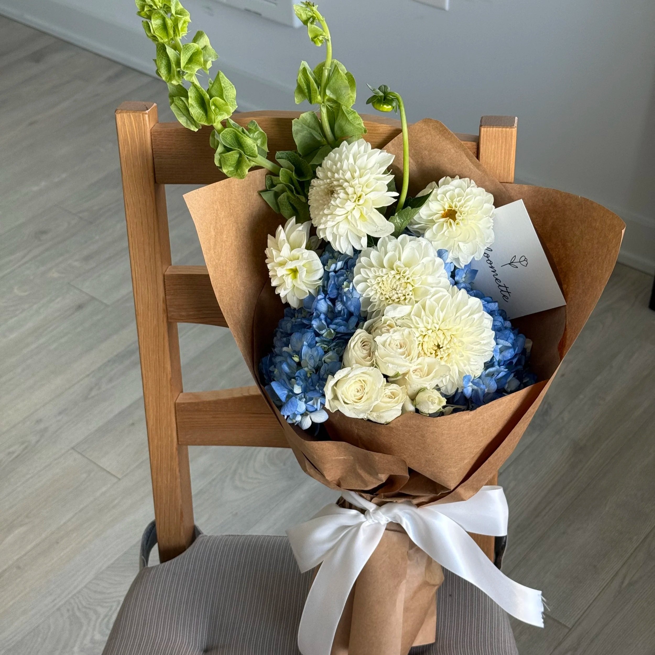 Chair by the Window
A quiet corner bouquet for reading light, open windows, and the feeling of finally slowing down.