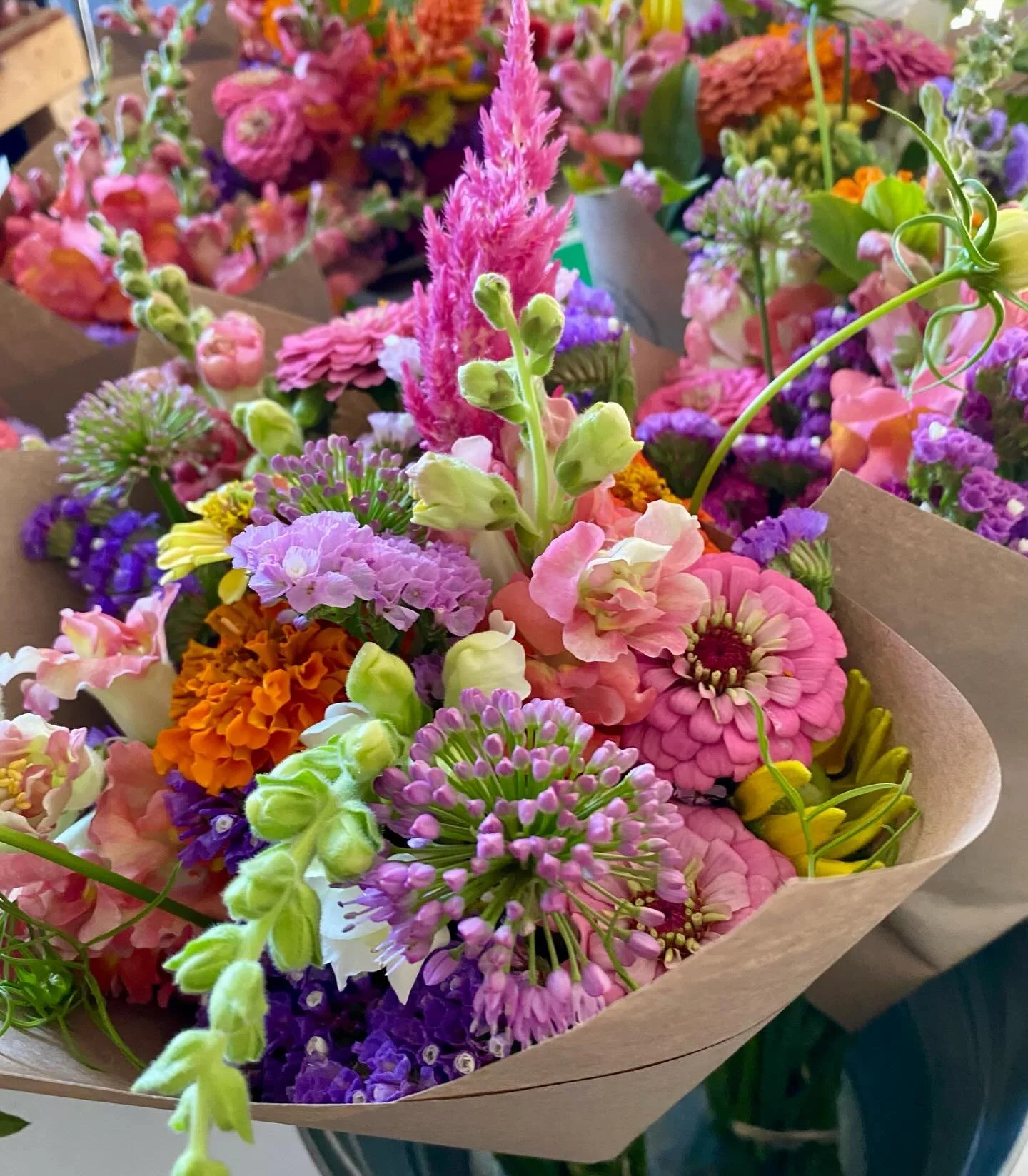 We&rsquo;ve been through it the last few days between ice and wind. Here&rsquo;s a flashback of some summer bouquets from last season. A little warmth for this cold day. 🌸