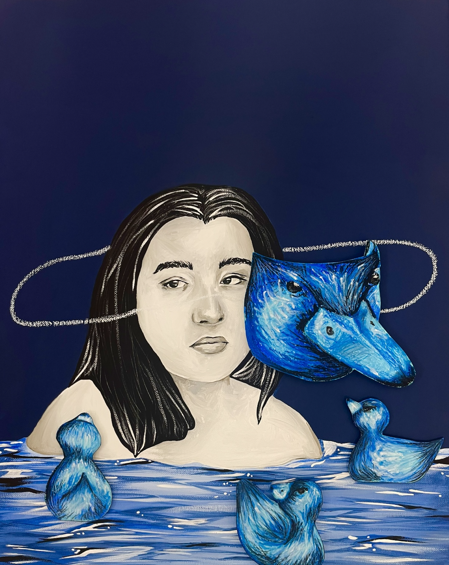 "Imposter Syndrome"- Mix media- Sold