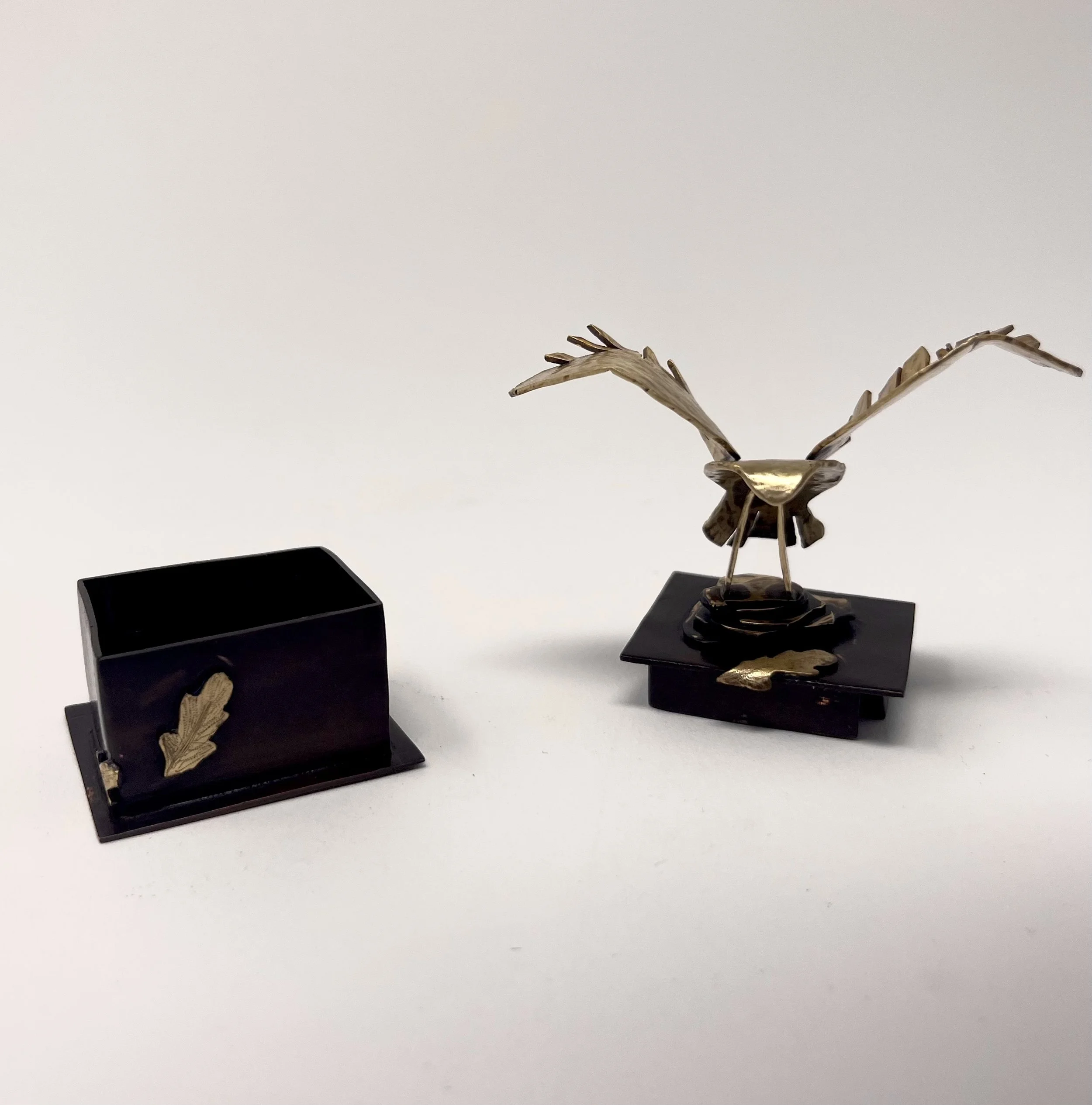 Copper and Brass Falcon Memory Back- Apart