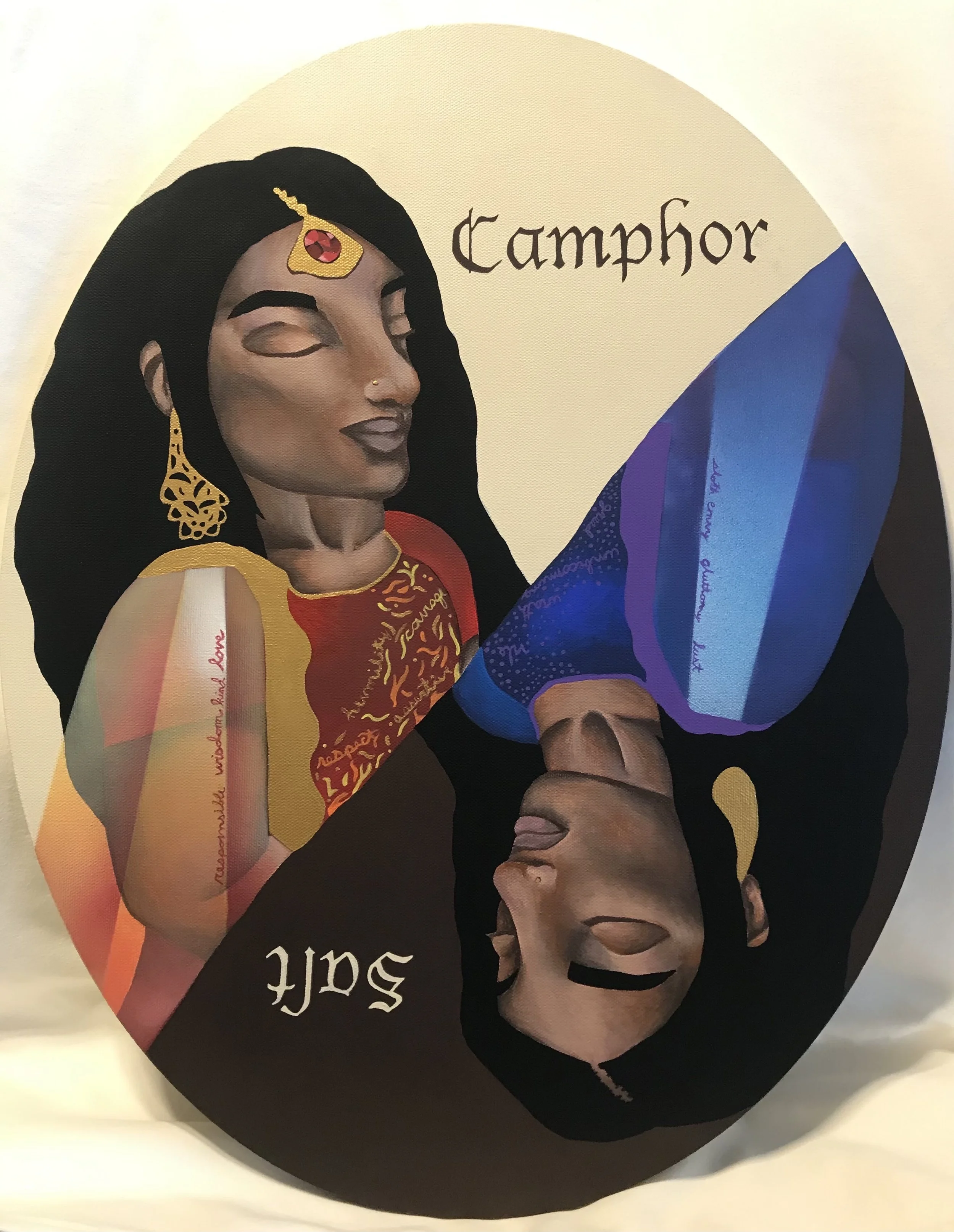 "Salt and Camphor"- Acrylic on canvas