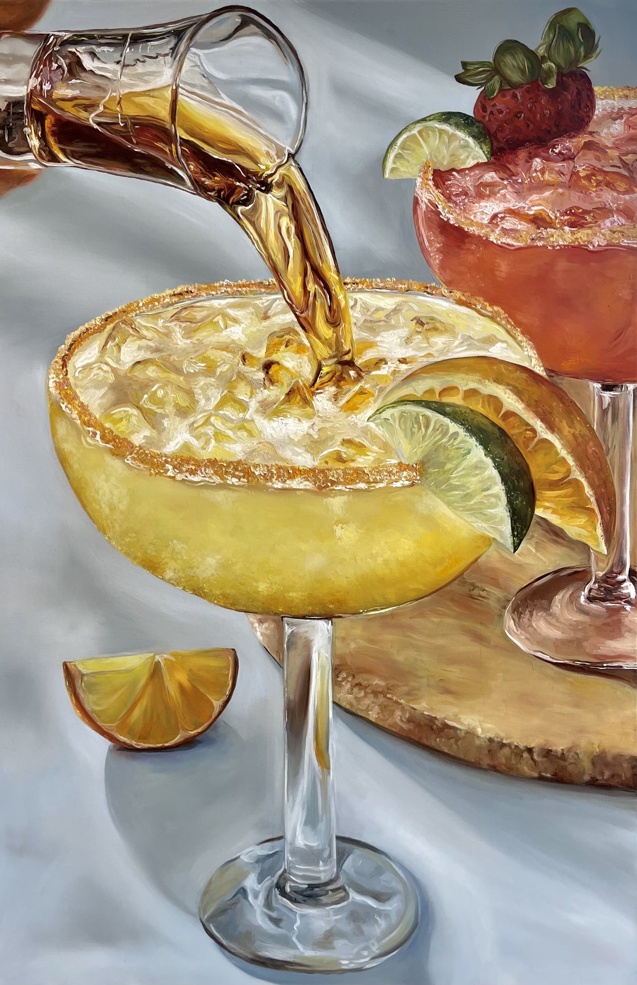 "Cheers"- Oil paints on canvas