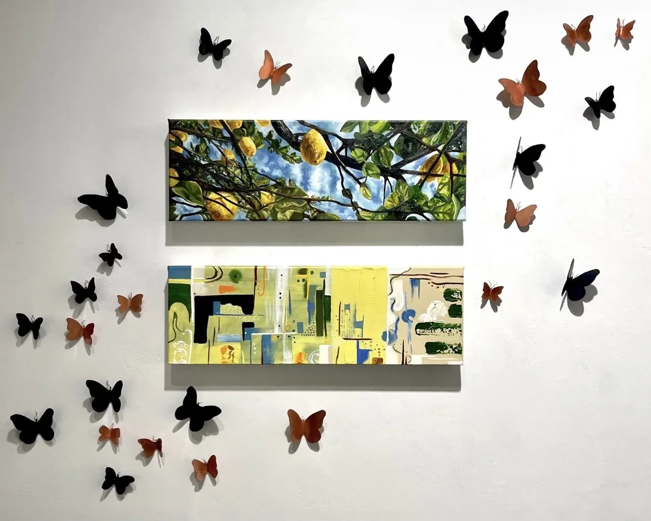 "Meet Me at the Lemon Tree"- Mix media- Sold