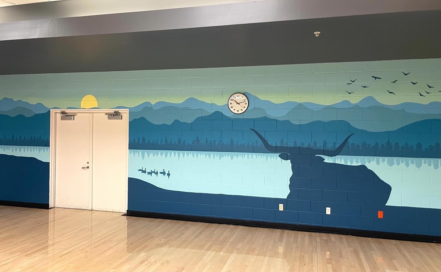Mural at Greg Gym at UT at Austin