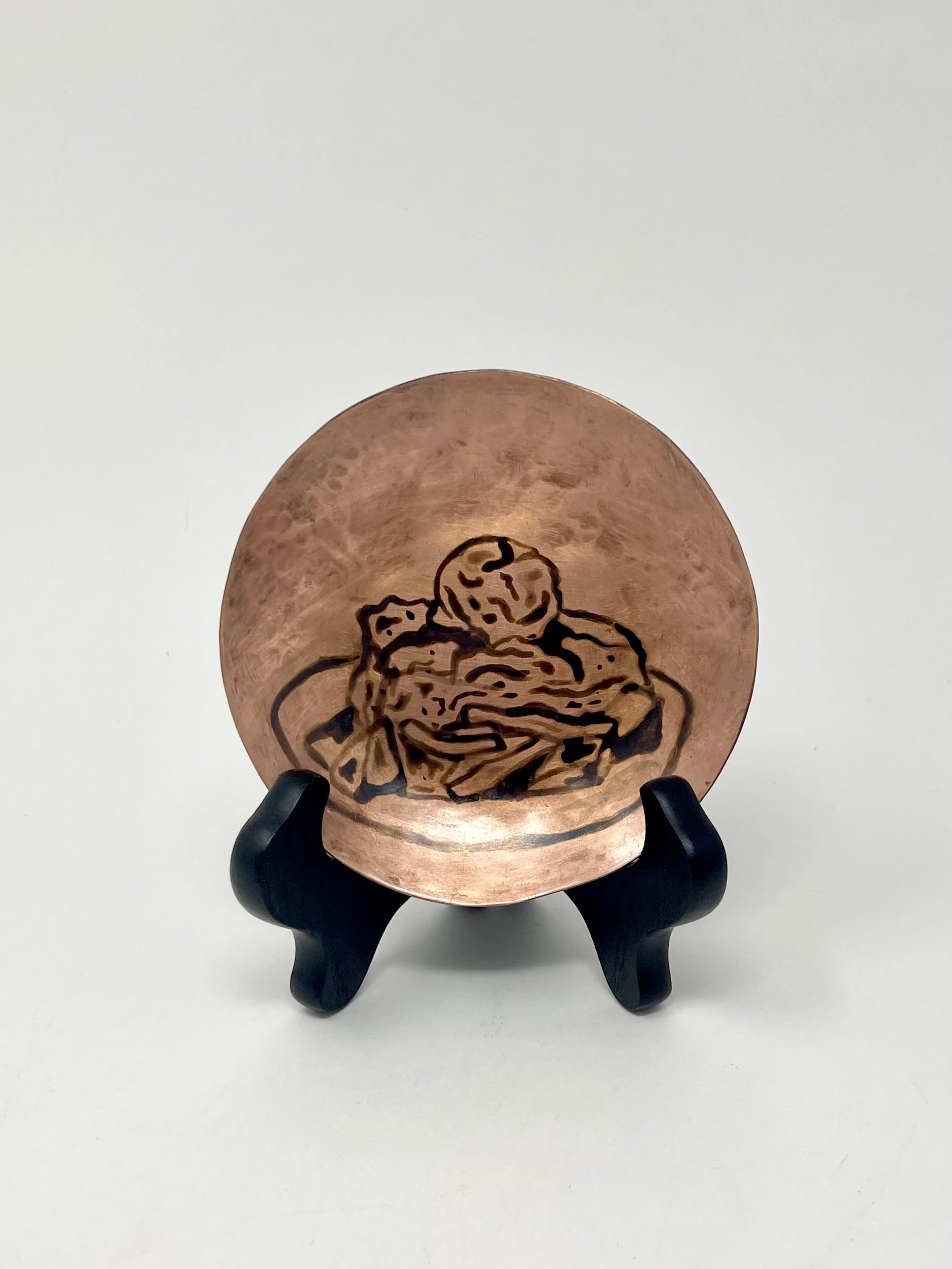 Copper plate- Peach Cobbler