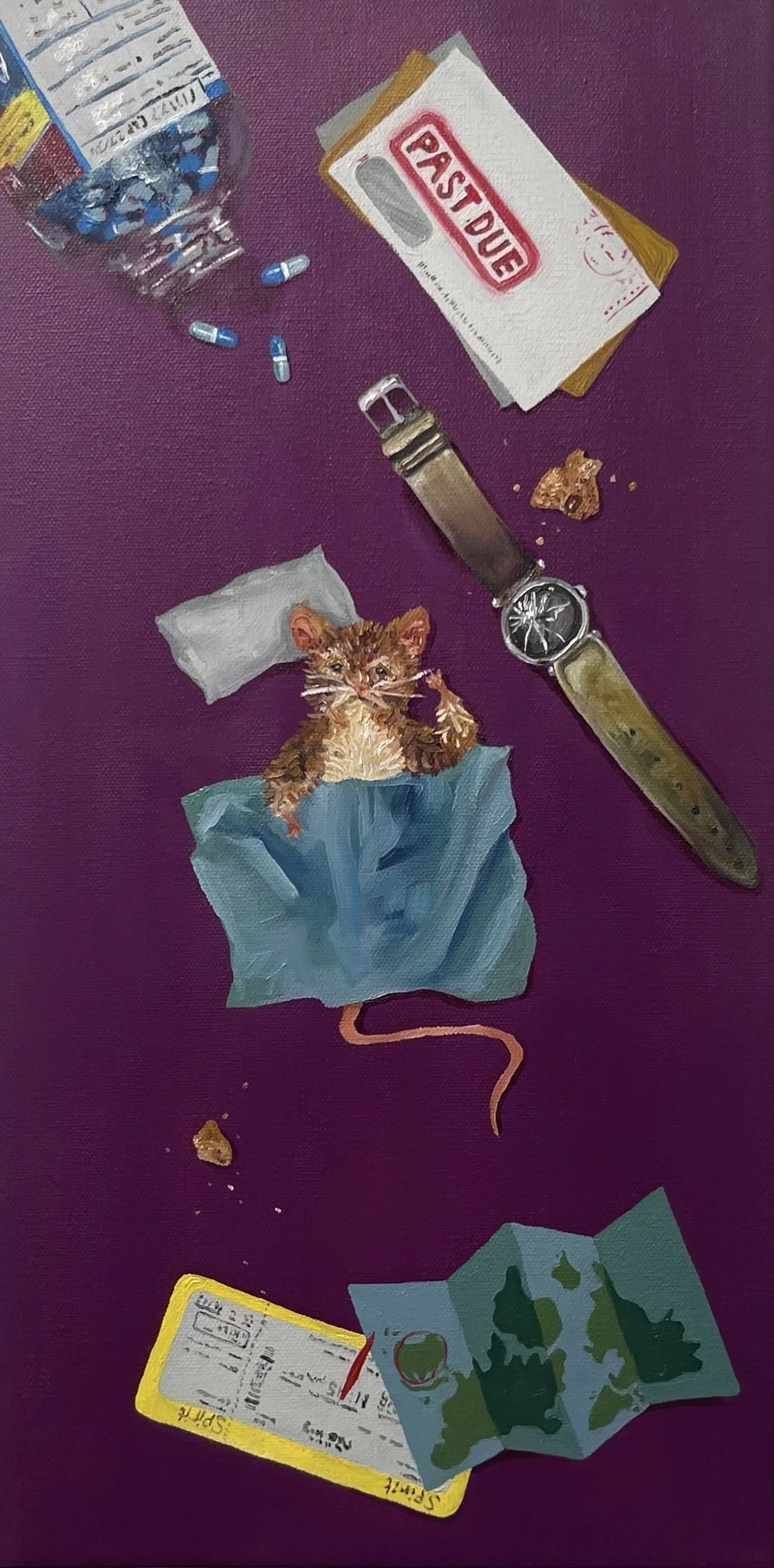 "Breaking Point"- Oil and acrylic on canvas