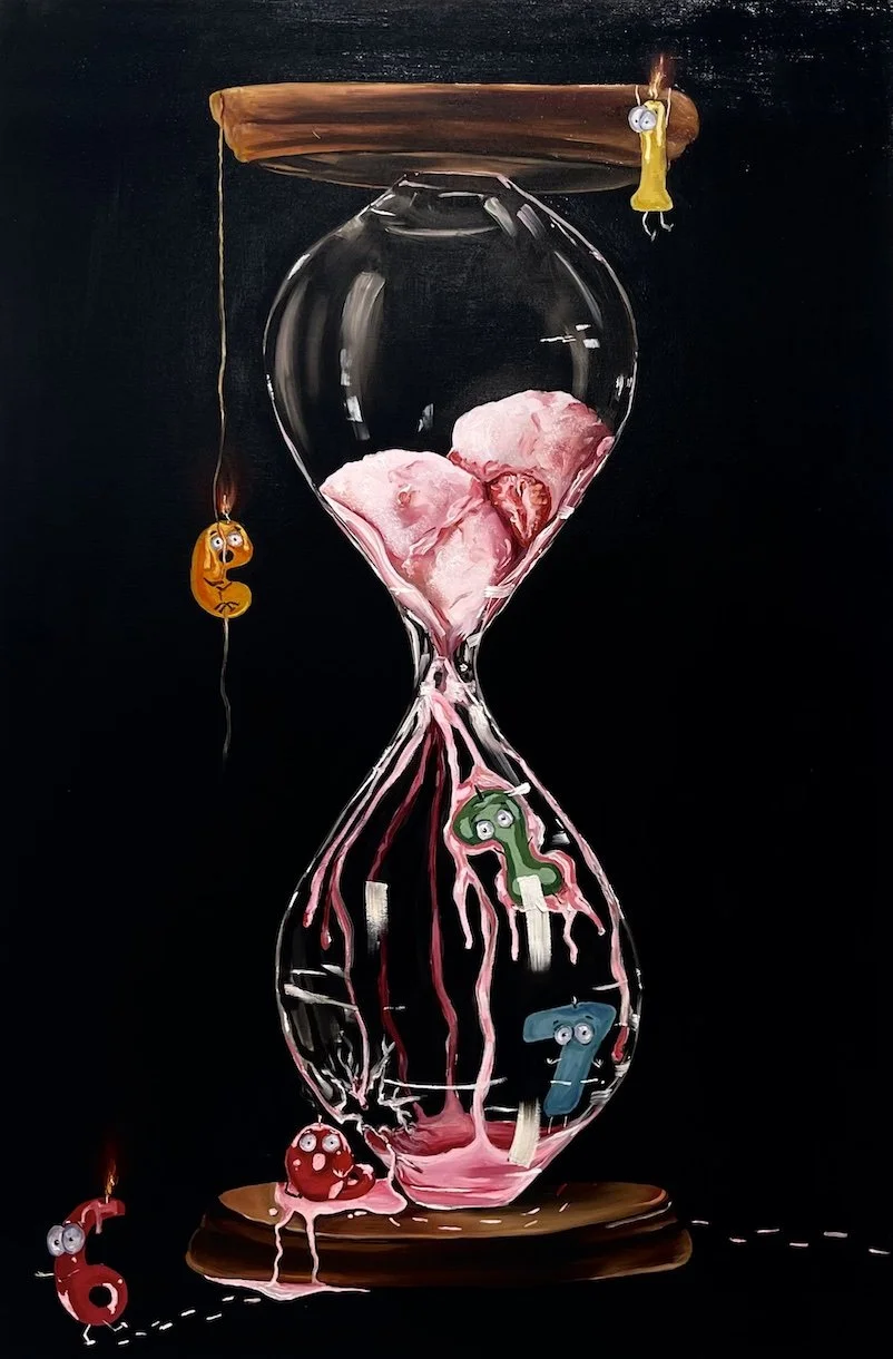 "Ok, Who Told?"- Oil on canvas- Sold