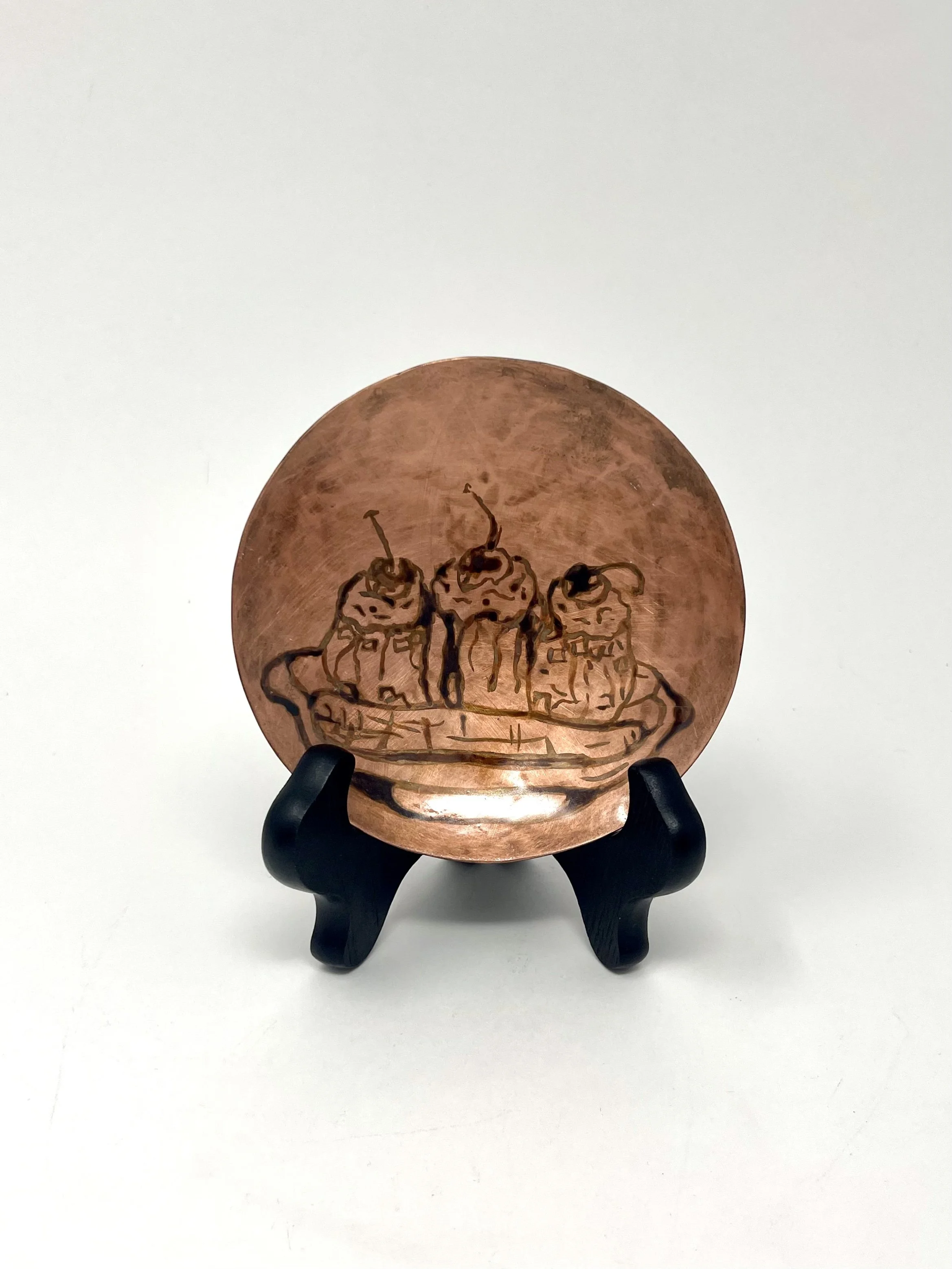 Copper plate- Ice Cream Sunday