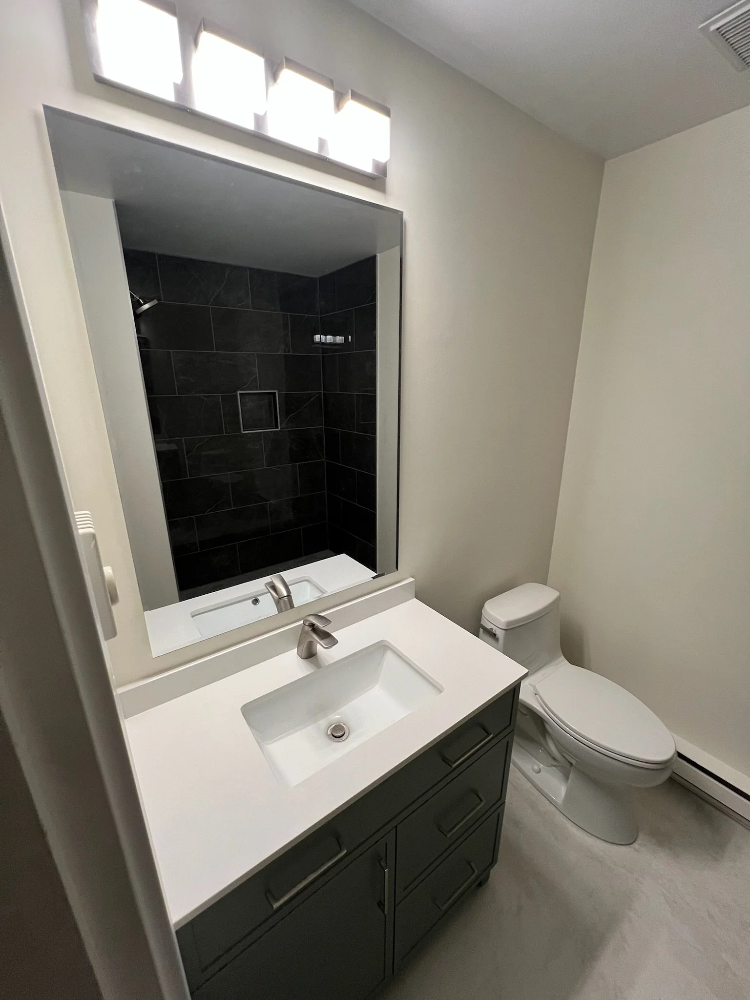 Previous bathroom renovation project with SAW Renovations
