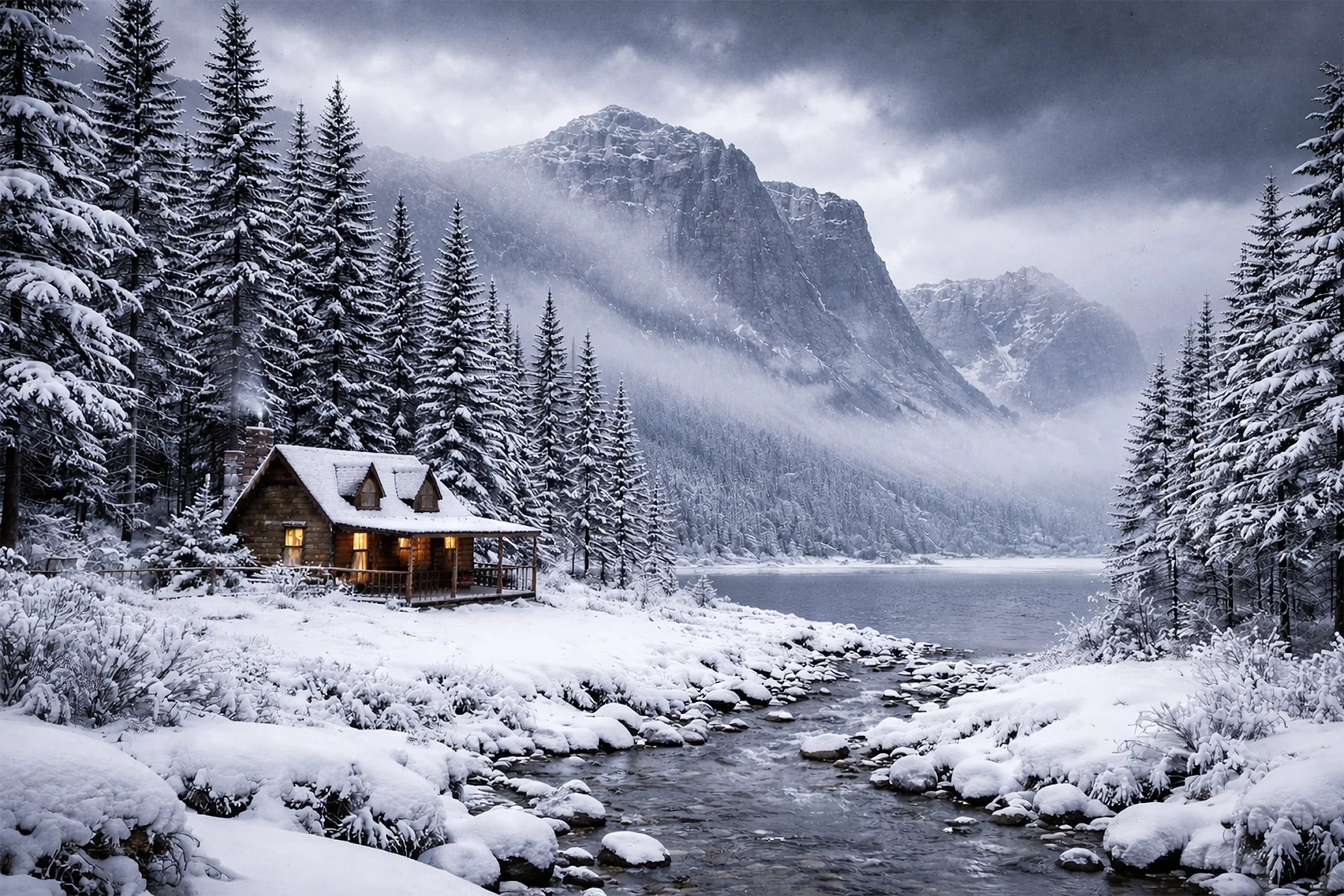A Winter Cabin Beneath the Silent Cliffs 72.jpg