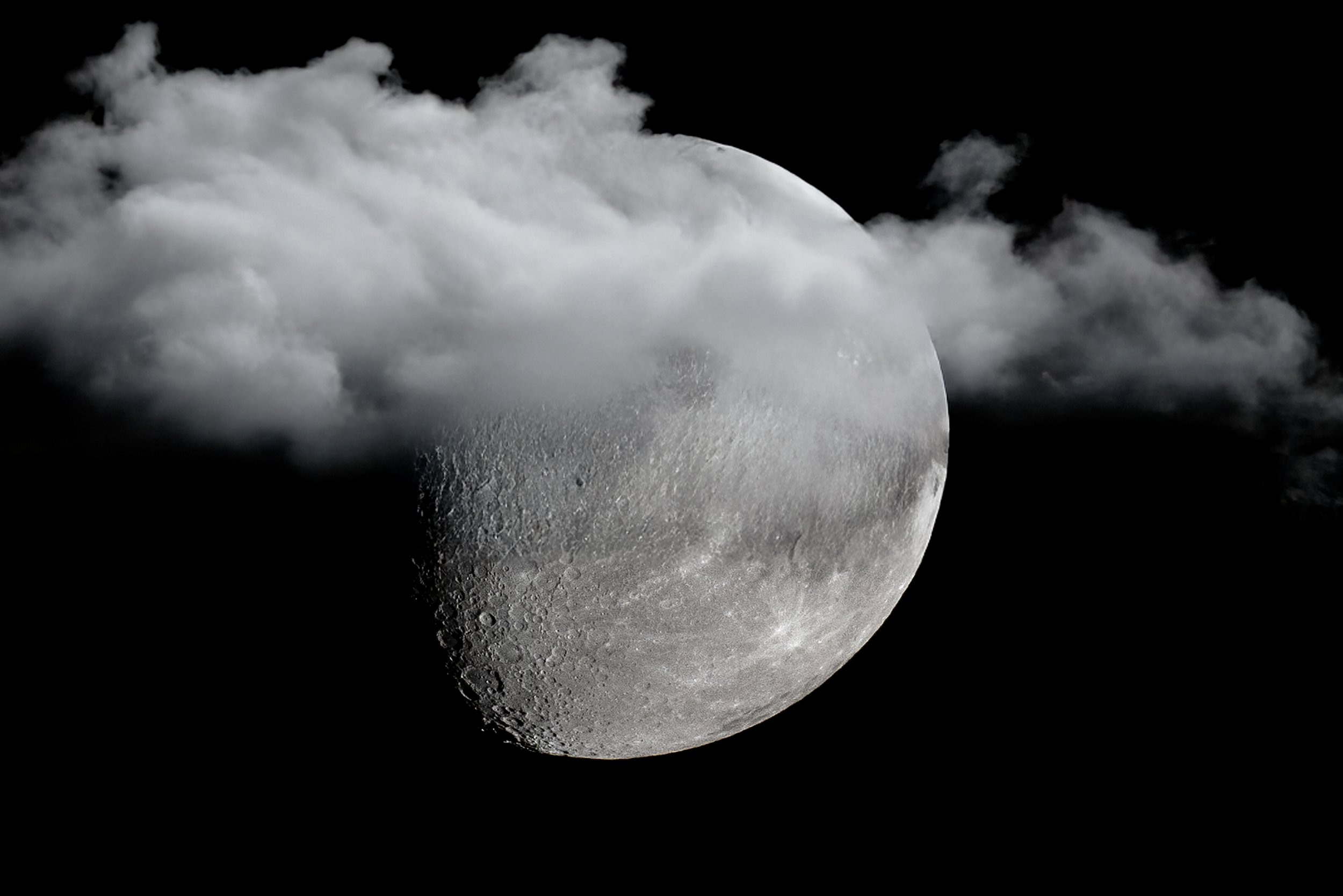 The Moon Emerging Through Midnight Clouds 300.jpg