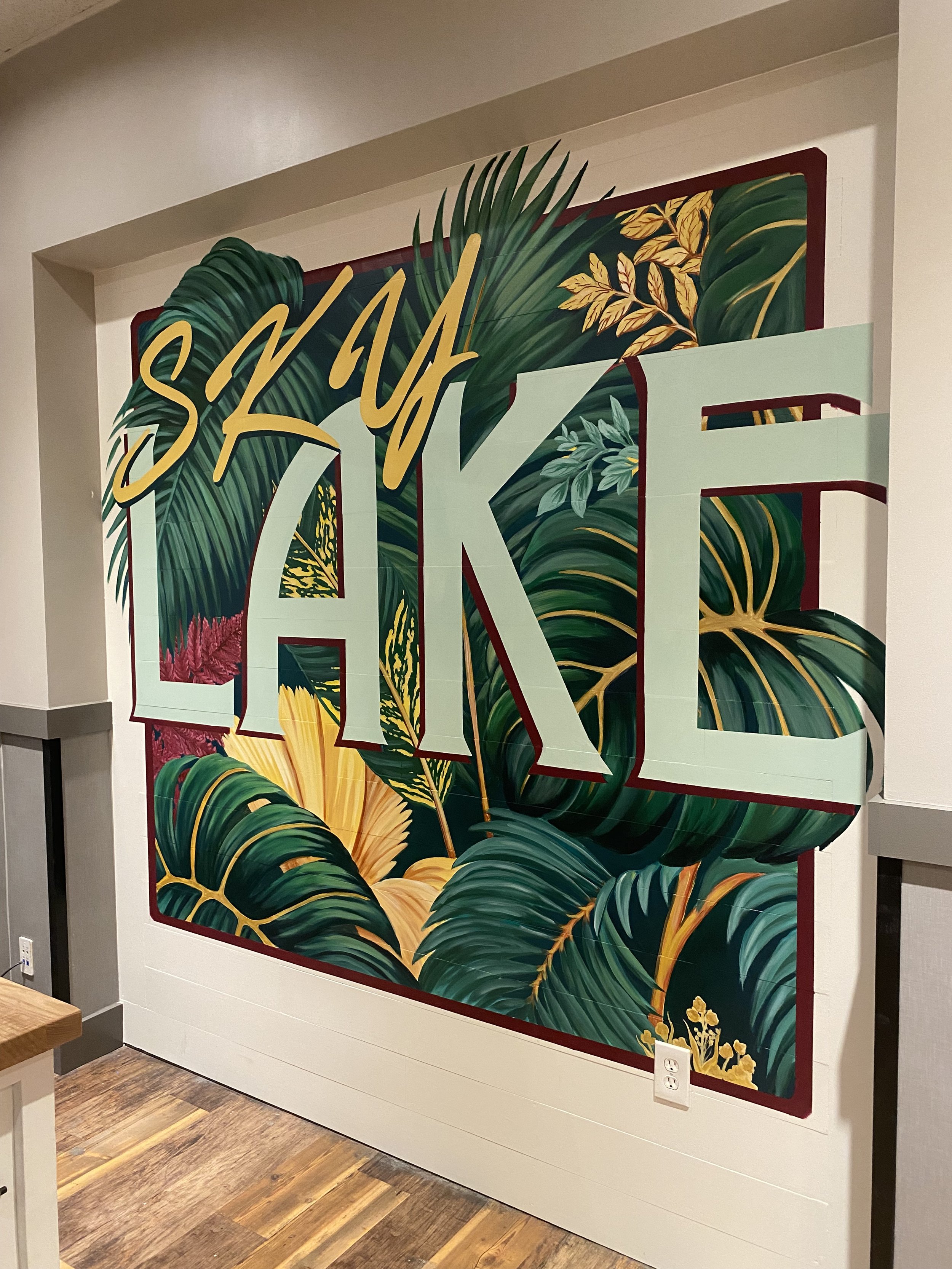 Sky Lake (Miami) FL. Mural  Designed & painted by Sarah G. Sheppard 