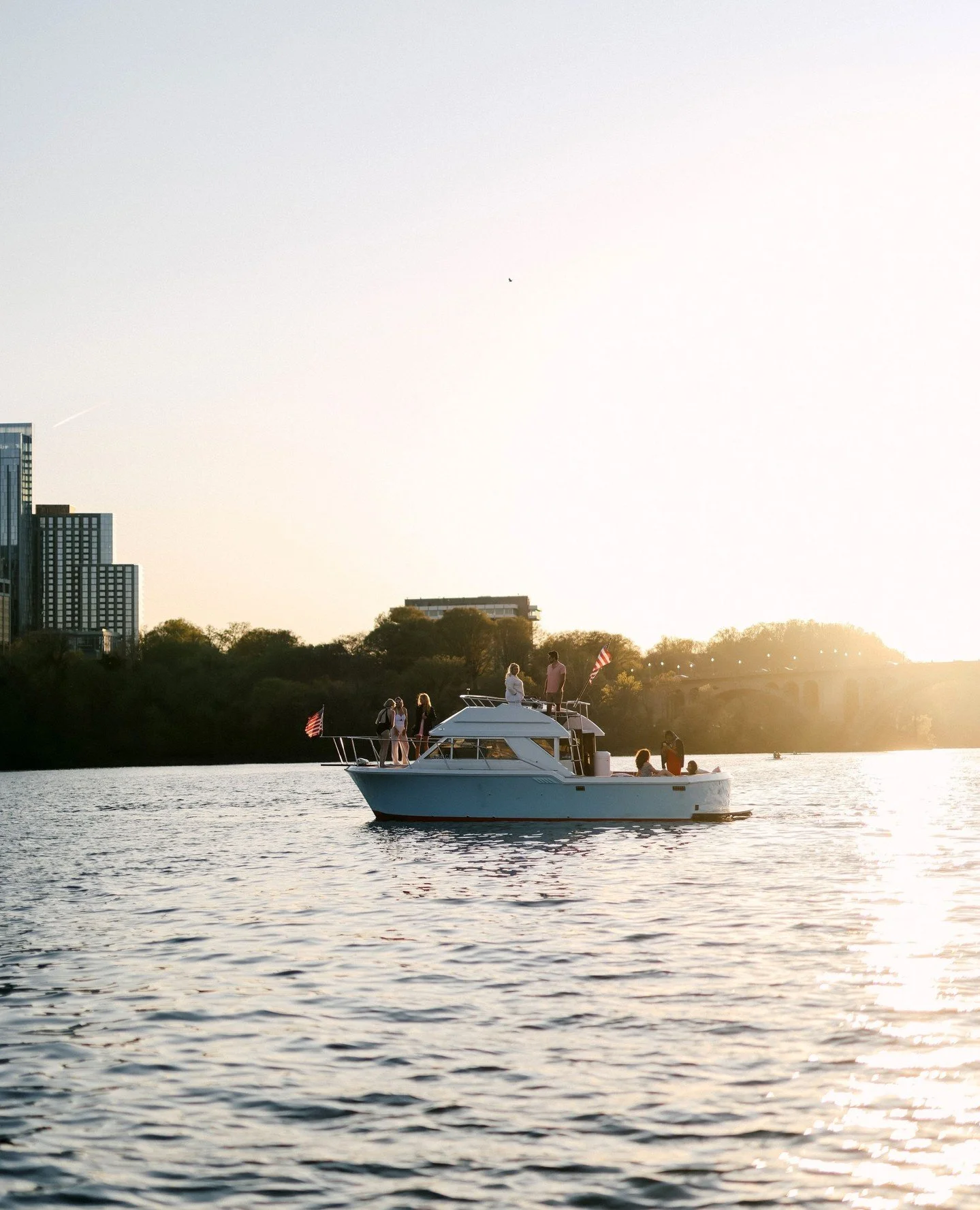 August isn’t over yet 🍒 Don’t waste a perfect summer weekend on land when the best seat in the city is waiting on the water. Link in bio to book your day aboard American Pie.
