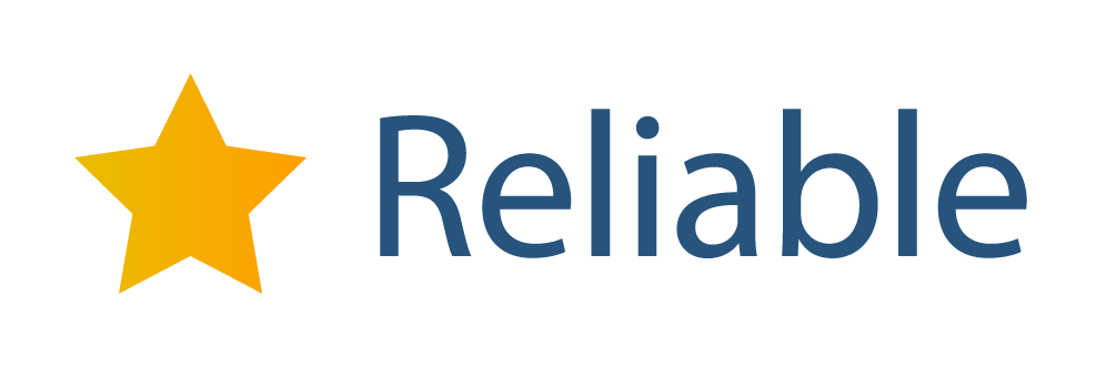 Carpet Cleaning Star with "Reliable" in blue text.