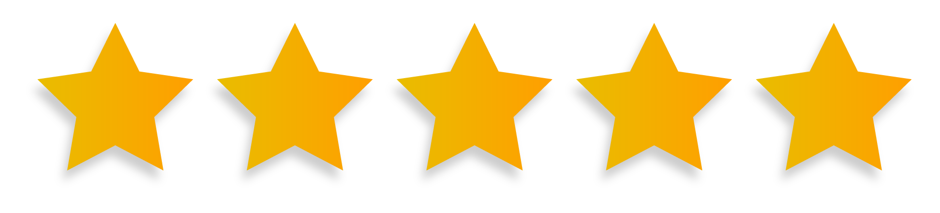 Five Carpet Cleaning Stars together