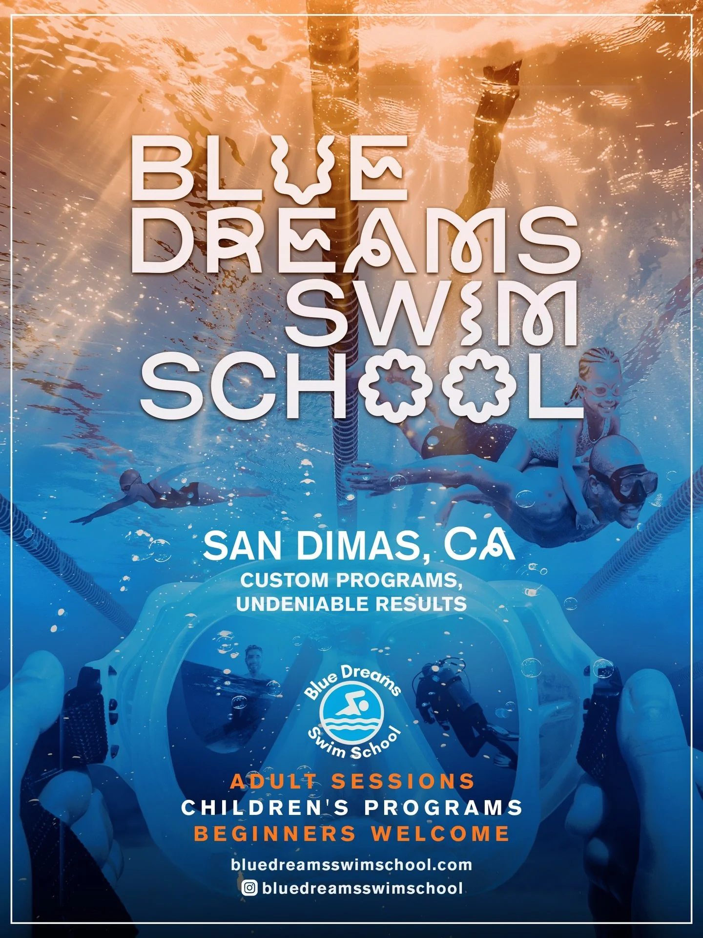 Swim Lessons are for everyone. Whether you&rsquo;re learning for the first time, looking for a new hobby, or preparing for summer vacation!

Blue Dreams Swim School has the capability of creating a program specifically for you!

Come out to our grand