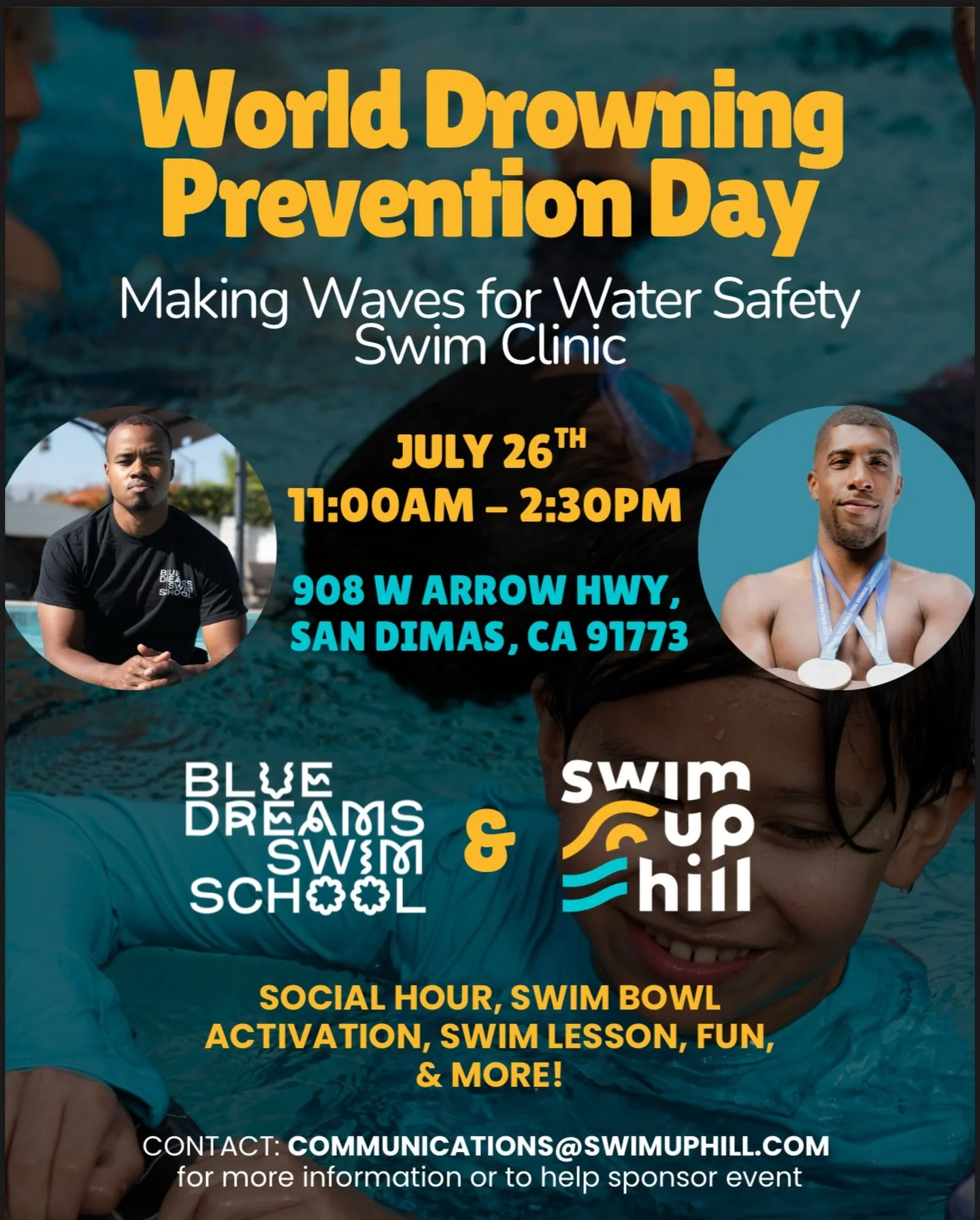 You don&rsquo;t want to miss this swim event in happening Los Angeles County ! 

@bluedreamsswimschool &amp; @swimuphilldotorg have teamed up to bring you an inside look at the world of swimming! 

RSVP using the link in our bio for FREE swim lessons