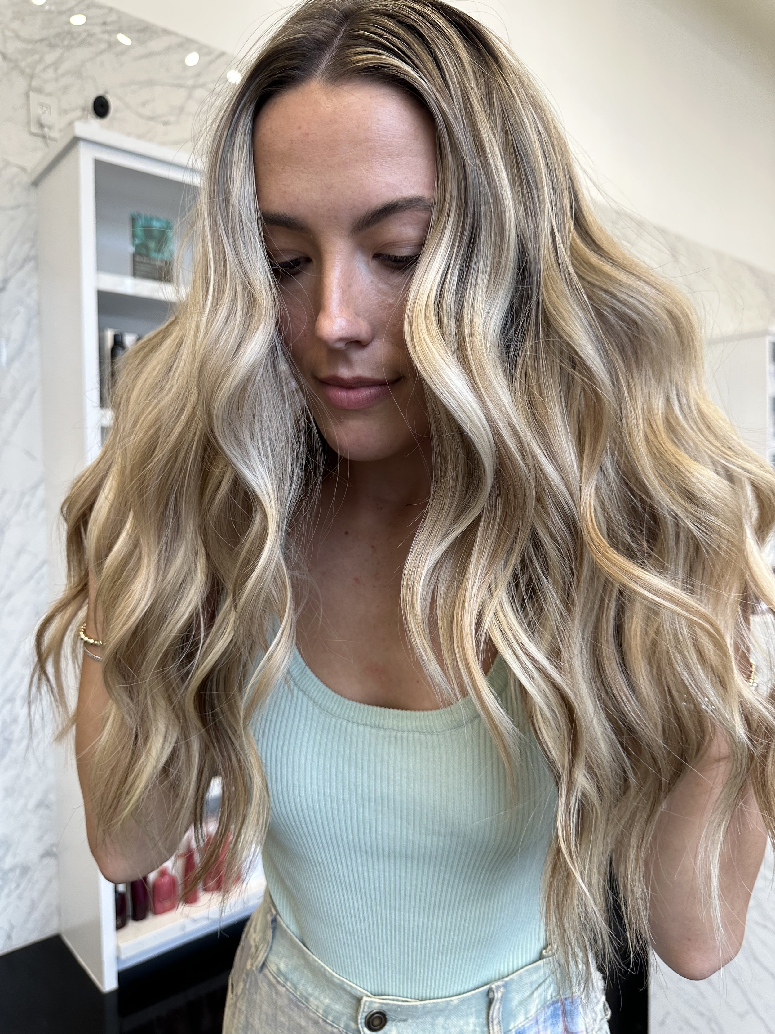 sydney’s Bellami 20 inch hair extensions