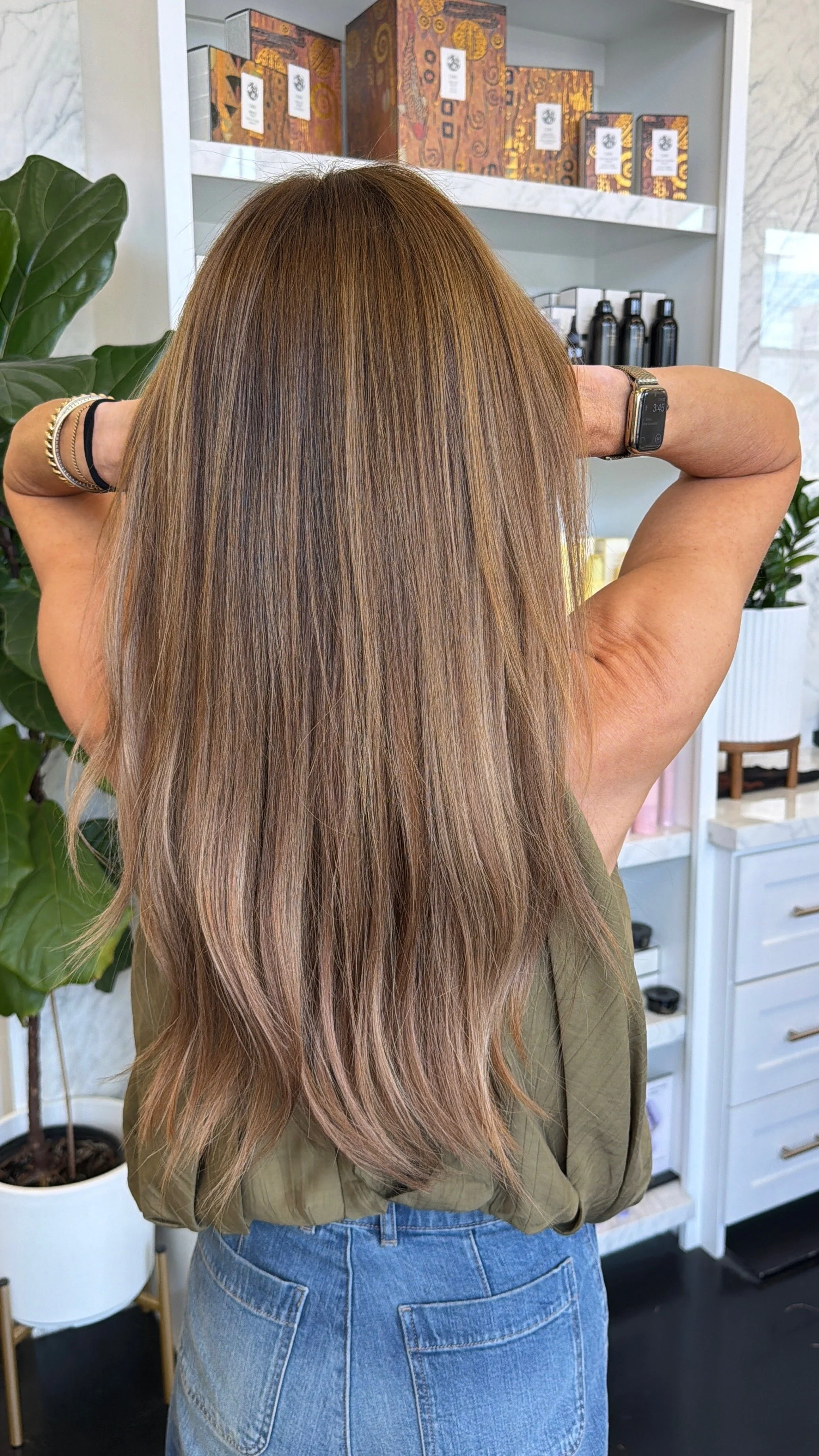 Waterfall hair extensions