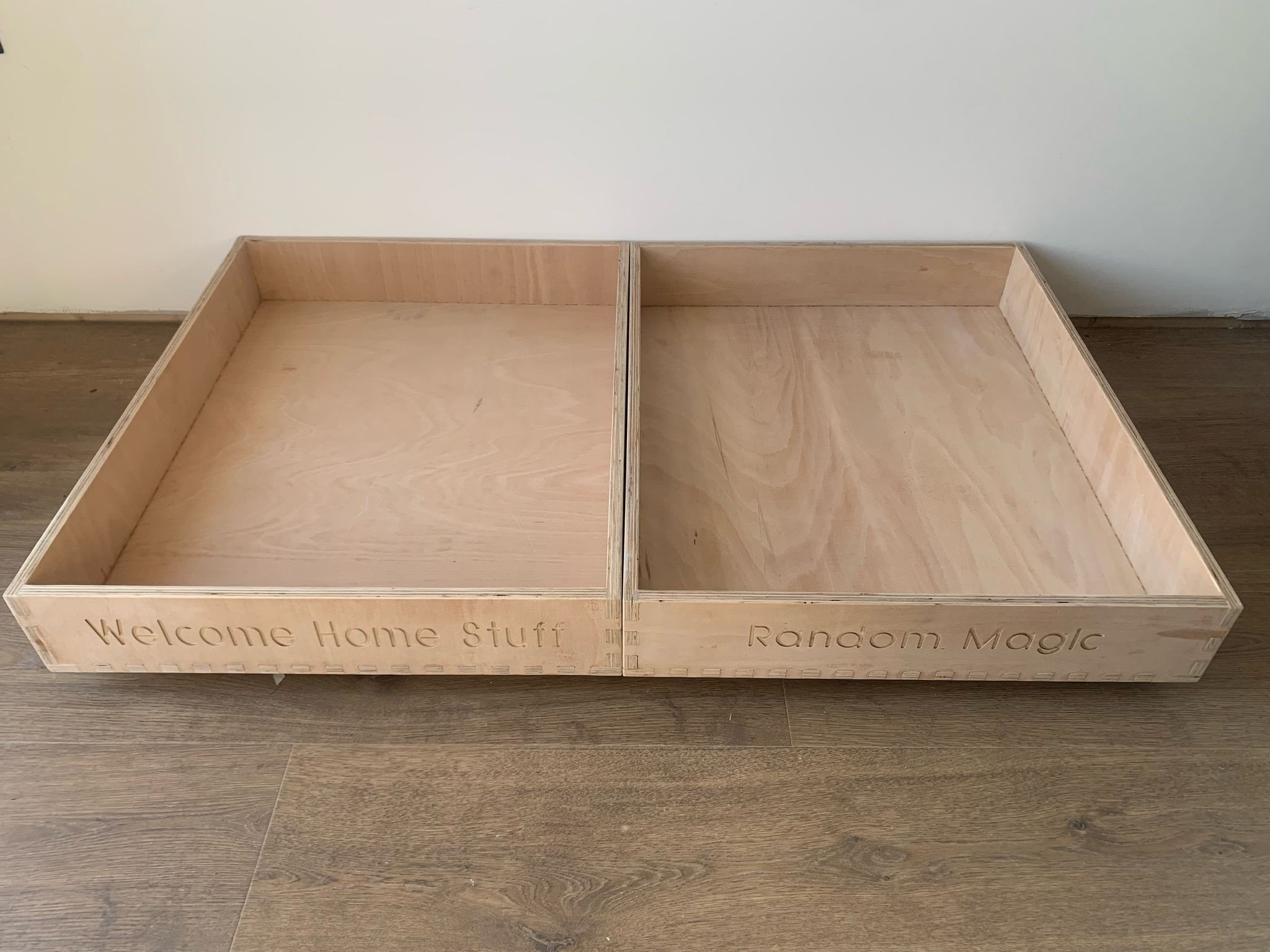 solid beech under drawer made to measure