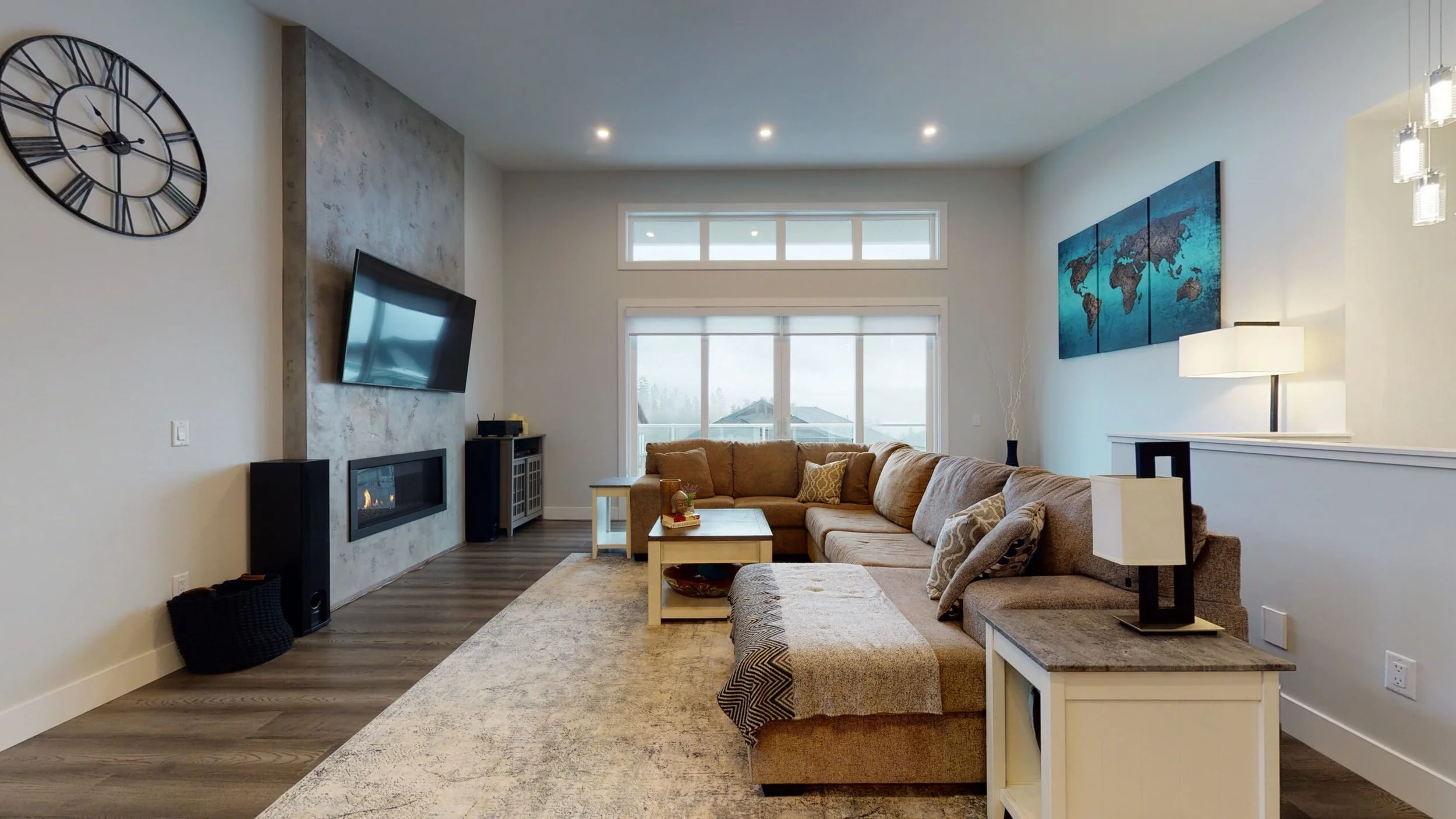 Living Room. Custom Home Build in Tallus Ridge, Crown Crest Drive, West Kelowna by Pure Build Construction. 