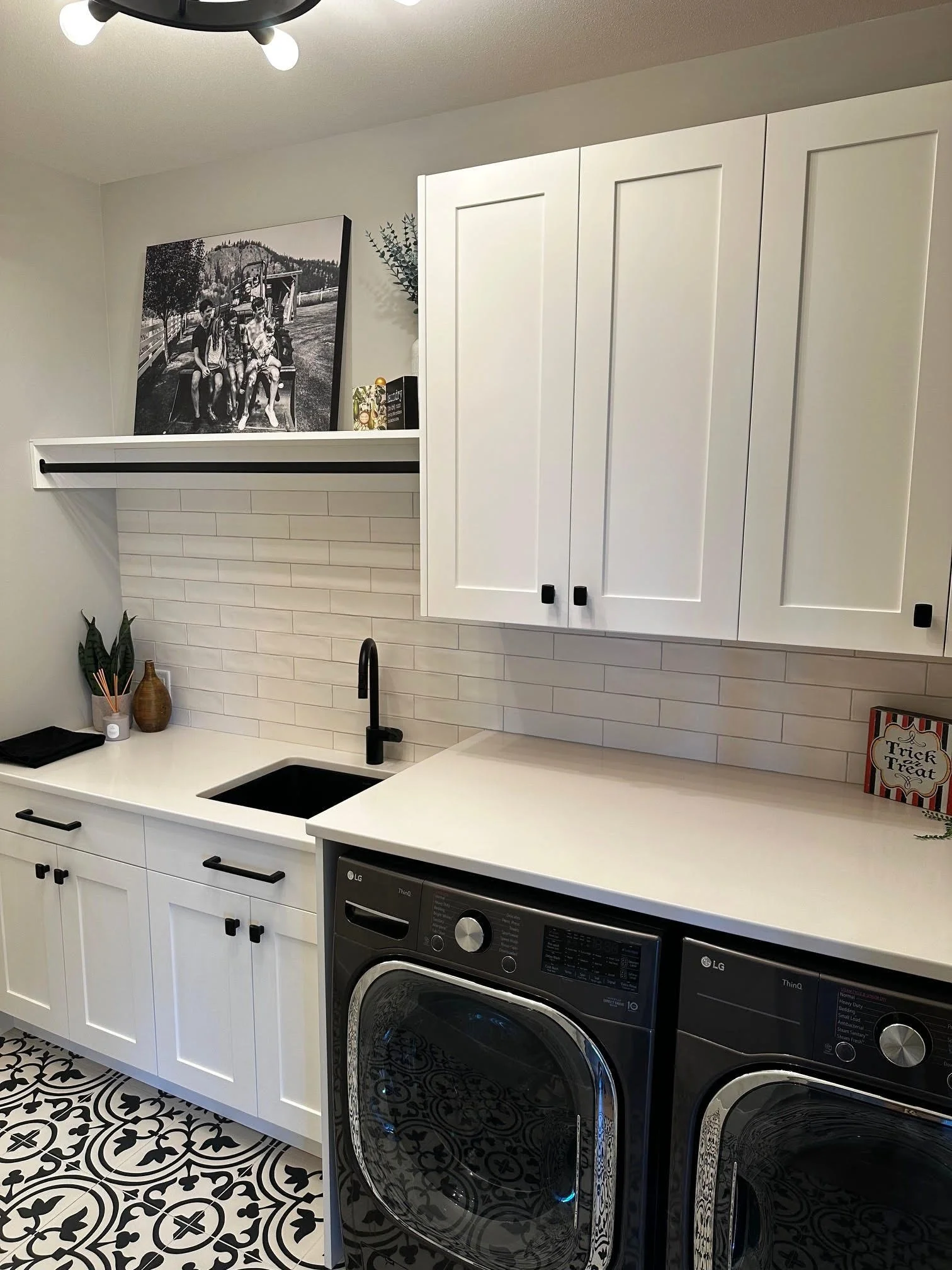 Laundry Room. Custom Home Build in Rose Valley, West Kelowna, BC by Pure Build Construction. 