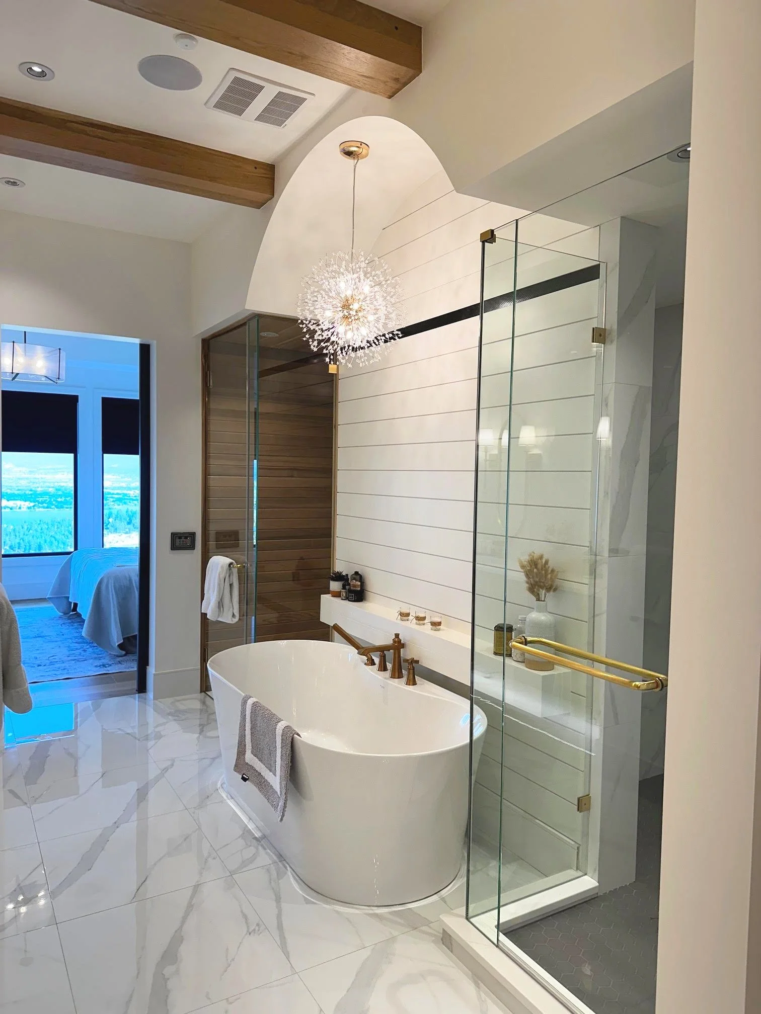 Primary Ensuite. Custom Home Build in Rose Valley, West Kelowna, BC by Pure Build Construction. 