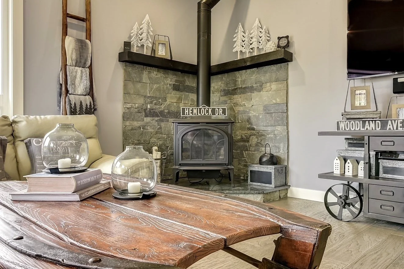Living Room. Custom Home Build on Upper Sundance Drive in West Kelowna, BC by Pure Build Construction.