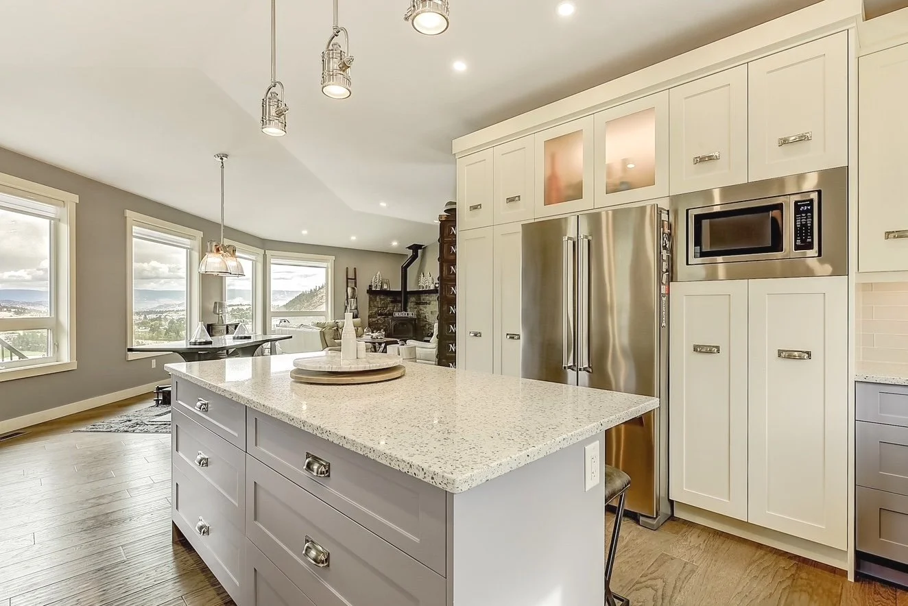 Kitchen. Custom Home Build on Upper Sundance Drive in West Kelowna, BC by Pure Build Construction.