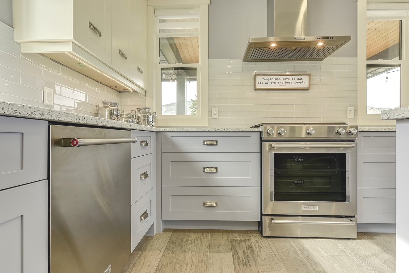 Kitchen. Custom Home Build on Upper Sundance Drive in West Kelowna, BC by Pure Build Construction.
