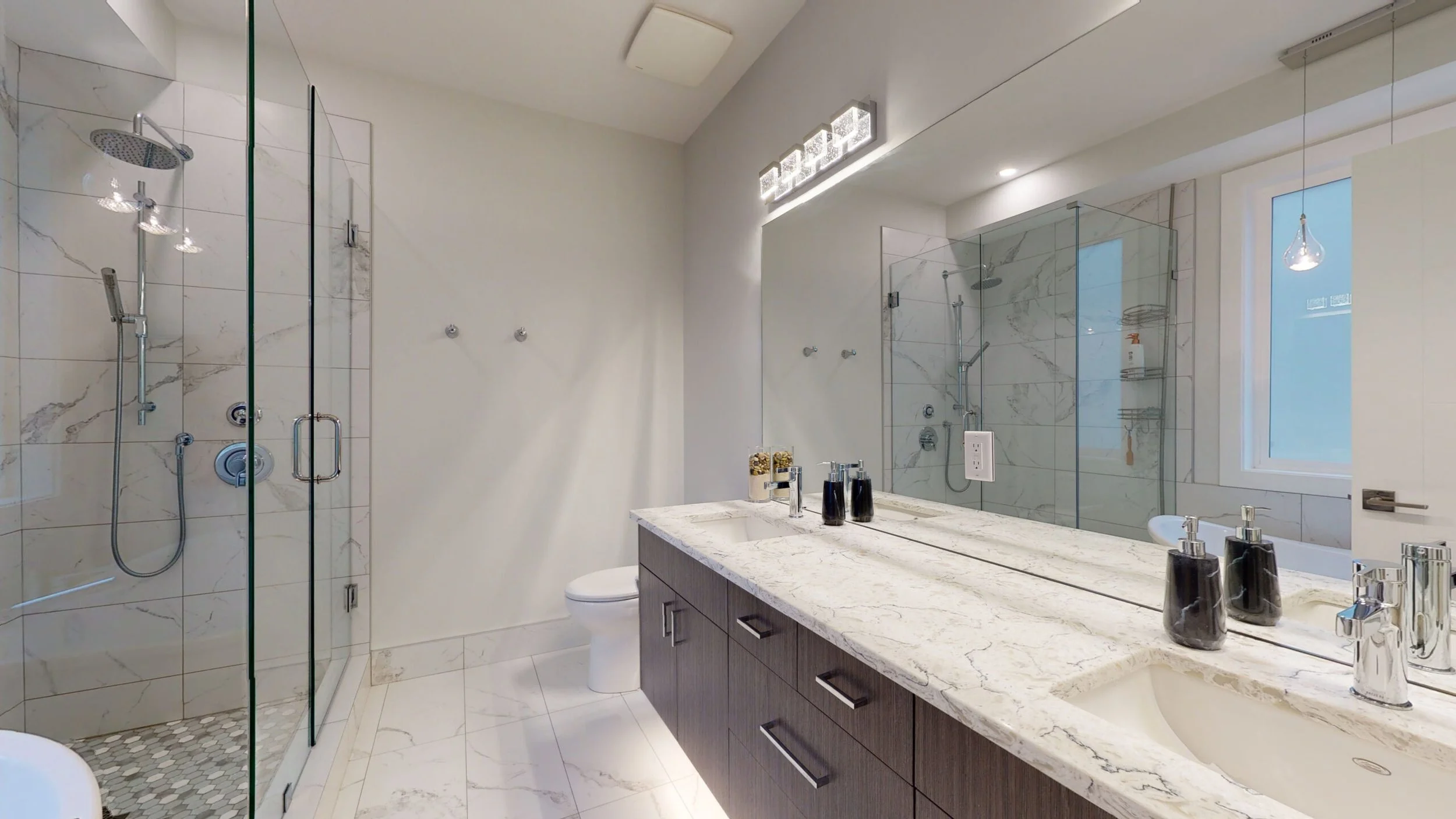 Primary Ensuite. Custom Home Build in Tallus Ridge, Crown Crest Drive, West Kelowna by Pure Build Construction. 