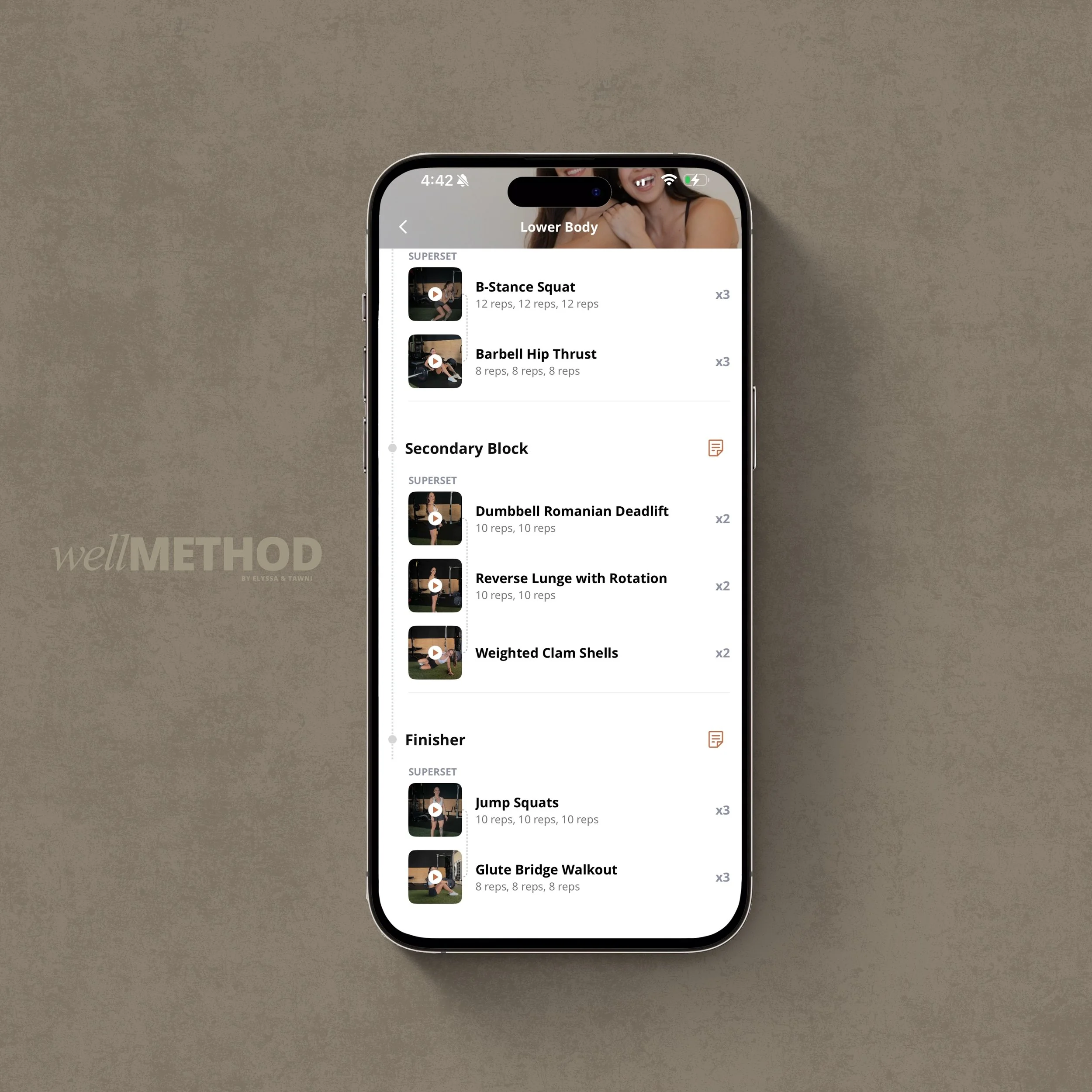 Workout Tracking