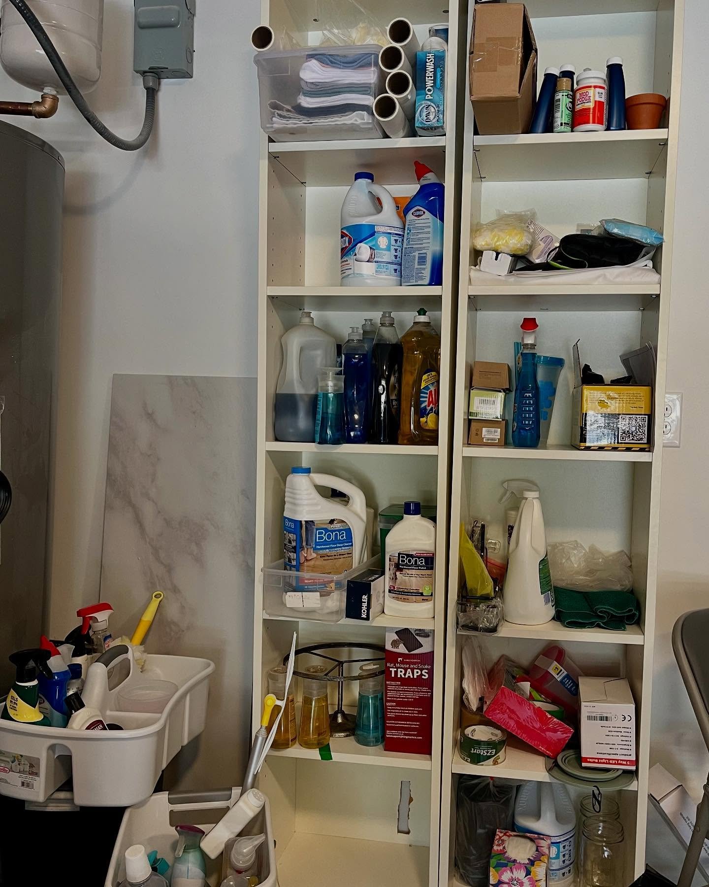 Before ➡️ After⁣
⁣
Same shelf. Smarter system.⁣
⁣
All cleaning products and backups are now in ONE place. Now easy to see, easy to maintain, and no more buying duplicates &ldquo;just in case.&rdquo;⁣
⁣
Small change. Big impact. ✔️⁣

#wimberlytexas #b