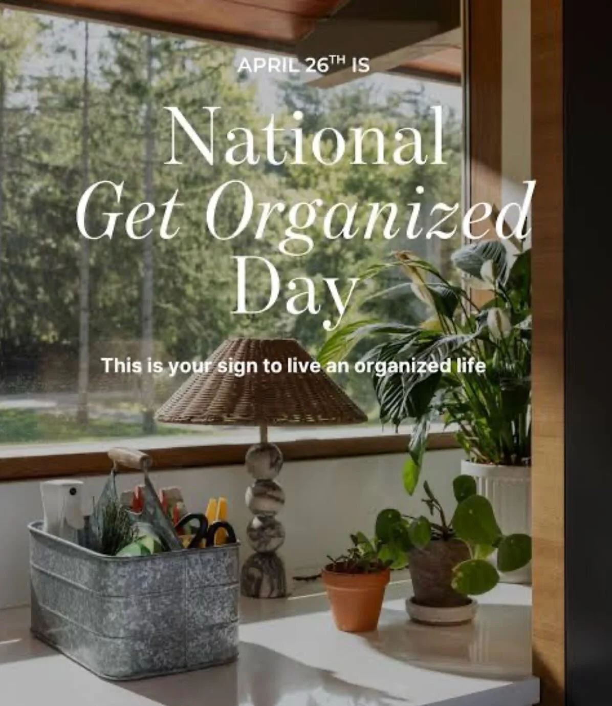 April 26th &bull; National Get Organized Day ✨⁣
⁣
If clutter has been stealing your peace, your time, or your sanity&hellip; let&rsquo;s change that.⁣
⁣
An organized space means less stress, more function, and more room for what matters most.⁣
⁣
Mess