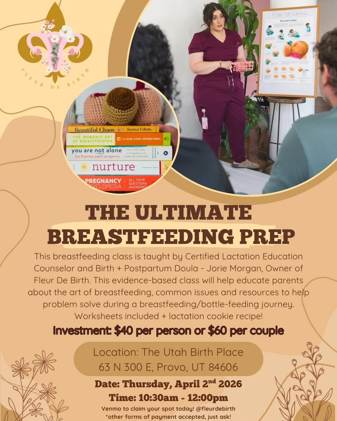 Get ready to feed your baby with confidence! Join our comprehensive breastfeeding prep class in April 😊
Ideal for those planning to breastfeed, pump, learn about supplementation options, or any combination. This evidence based class has you covered.
