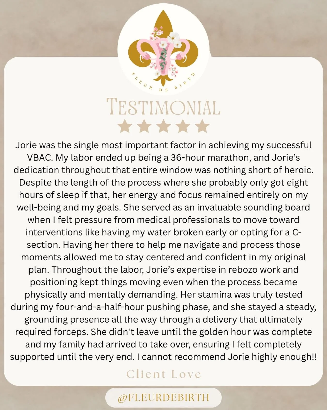 This VBAC win will forever live in my brain + heart &hearts;️

Empowering my amazing clients to own their birth story is a beautiful part of this job! VBAC births can come with a lot of emotions &amp; trials. If you&rsquo;re wondering if you can do i