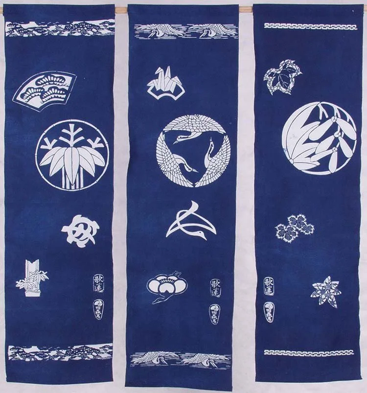 Bamboo Crane and Maple Nobori.jpg