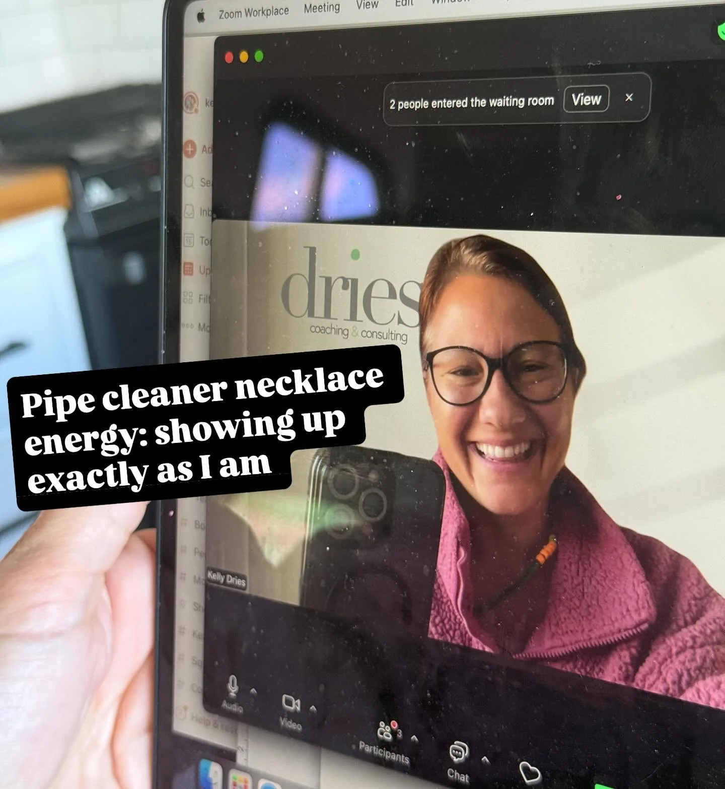 Between Zoom calls yesterday, I caught a glimpse of myself on camera&hellip; wearing a necklace my daughter made out of pipe cleaners that morning.

It made me laugh, and then it made me pause.

Because no matter how much we try to &ldquo;separate&rd