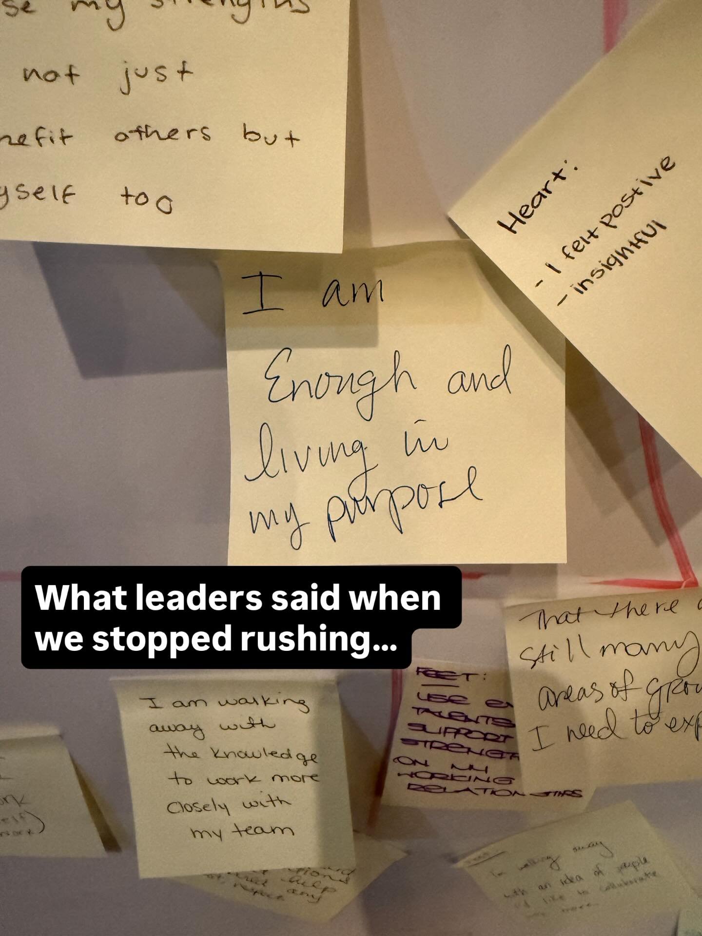 When leaders are given space to reflect, without performance, 
this is what emerges.

Not answers.

Awareness.

Head. Heart. Feet.

This is why reflection isn&rsquo;t a luxury in leadership.

It&rsquo;s the work.

@thambos this is forever one of my f