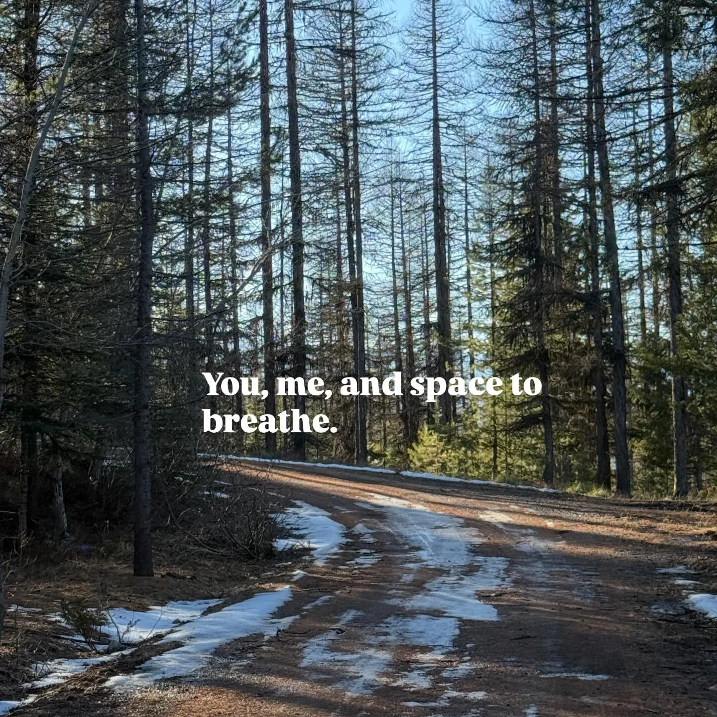 I used to think pushing harder was the answer.

More discipline.

More effort.

More proving.

Now I think it might be this.

You.

Me.

Space to breathe.