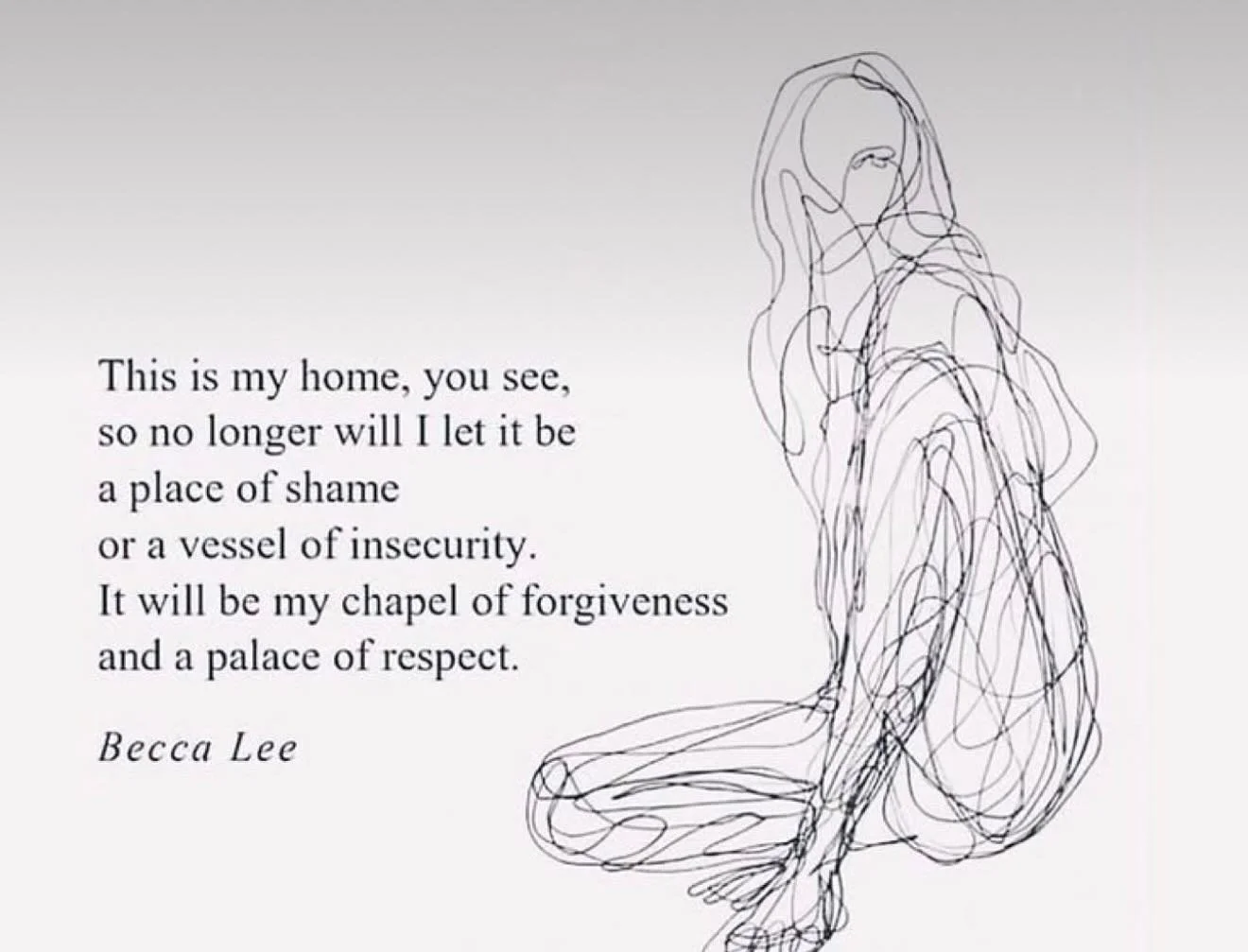 This is my home.

For a long time, I treated my body like a problem to solve.

A thing to control.

A project to perfect.

Recovery has taught me something harder and holier:

This is my home.

And I don&rsquo;t get to hate it into safety.

I don&rsq