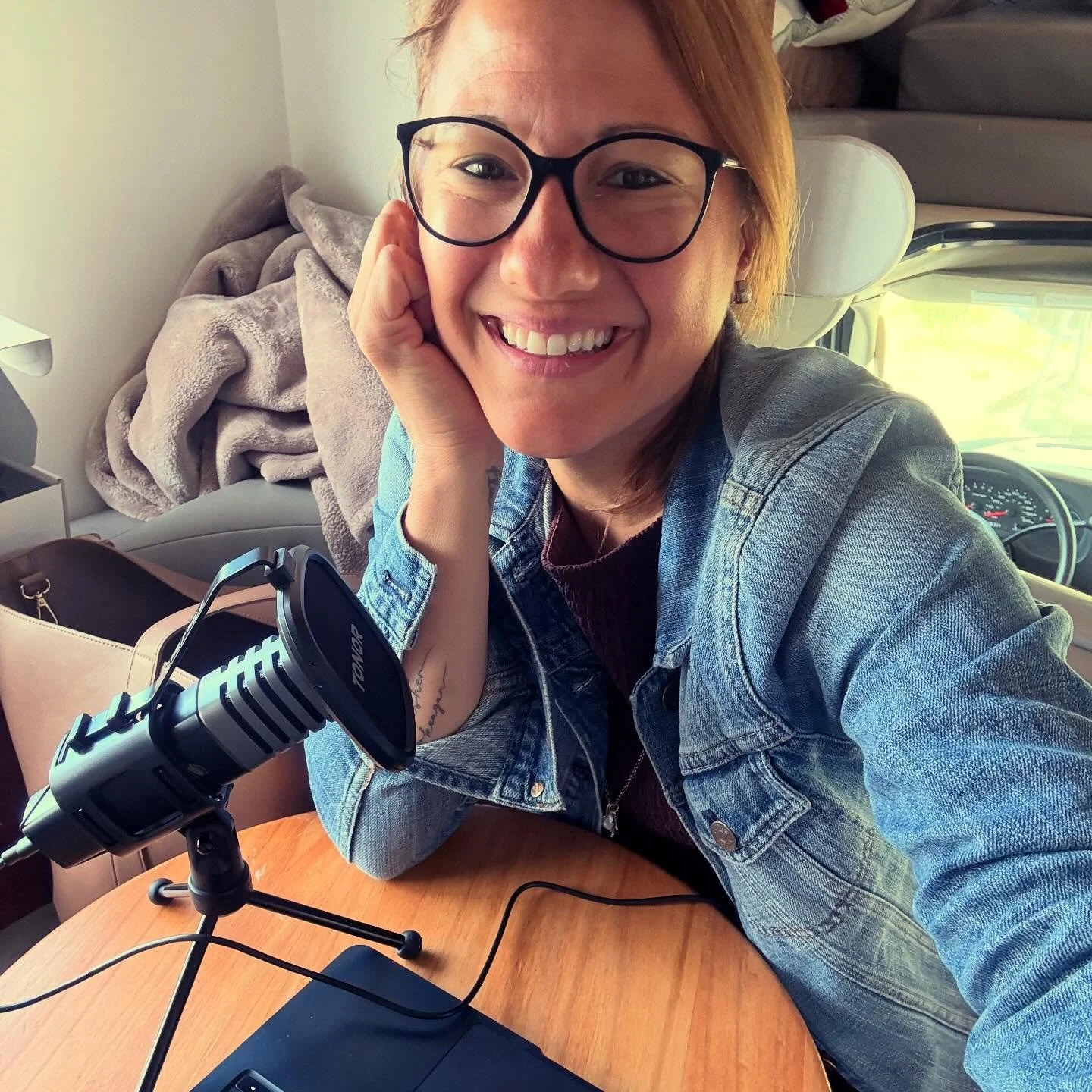 This morning I recorded a podcast from my RV.

And for a second, I caught myself thinking&hellip; &ldquo;this doesn&rsquo;t look how it&rsquo;s supposed to.&rdquo;

The background. The setup. The noise of real life happening around me.

But then I re