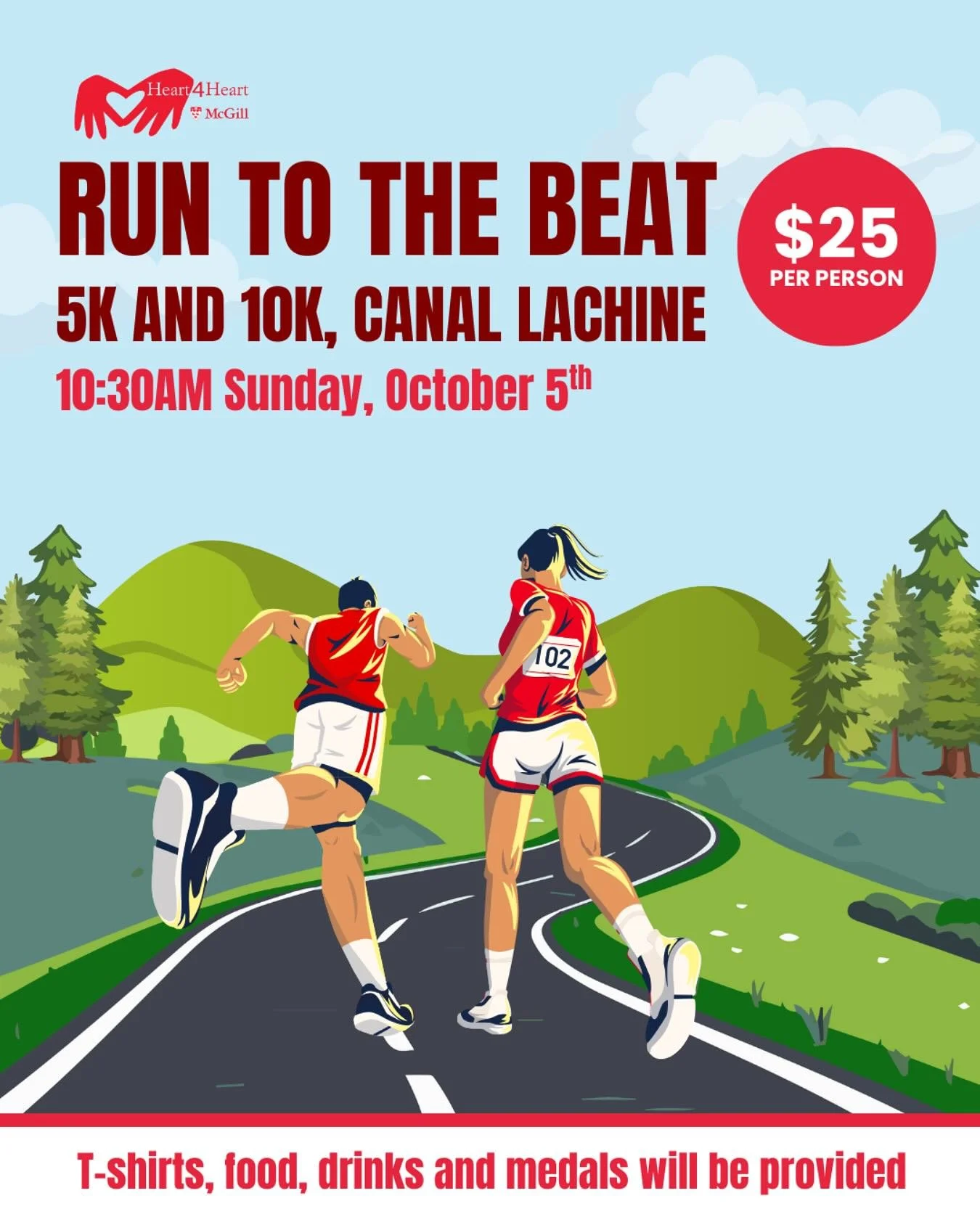 Early bird tickets are sold out but it&rsquo;s not too late to get tickets. Join us Sunday, October 5th, 10:30AM, at Canal Lachine for a 5k or 10k for charity! Get yours today and support children with congenital heart disease.

Buy tickets in the li