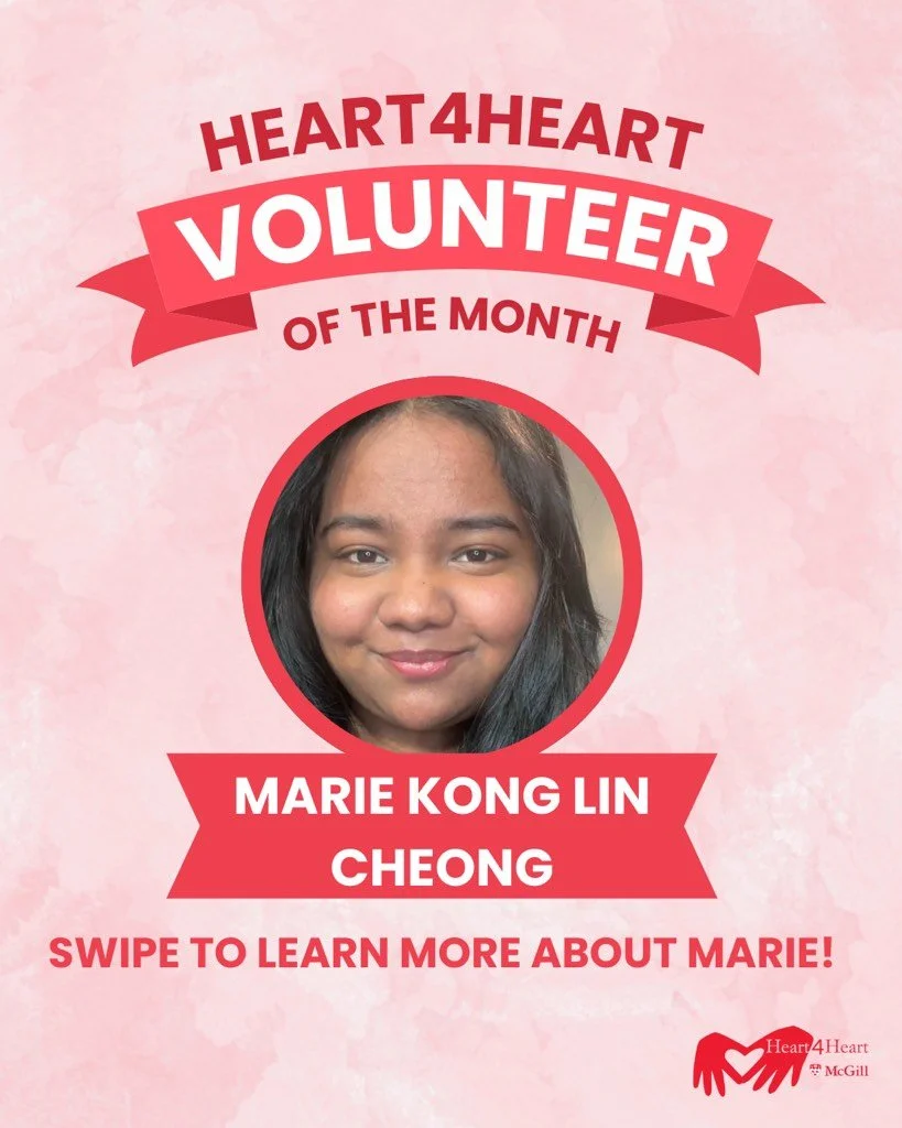 Congratulations to our January volunteer of the month, Marie! If you would like a chance to contribute to an awesome cause and be the next named volunteer of the month, join the H4H volunteer WhatsApp group chat, using the link in our linktree!