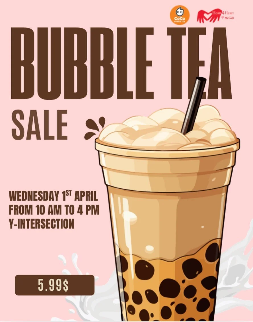 Come and get your bubble tea at the Y intersection !! Hope to see you there! 🤗

🧋10 am to 4pm
🧋Wednesday 1st, April 2026 !!
