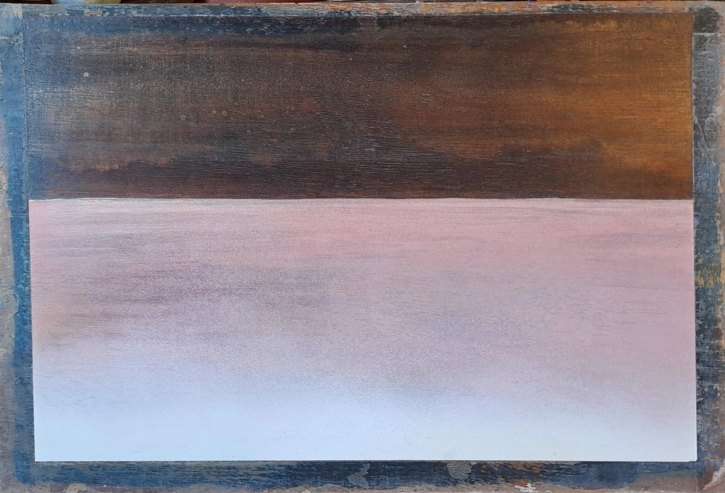 𝙣𝙤𝙫𝙤𝙧𝙮𝙗𝙣𝙖𝙮𝙖
450×300 spirit enamel, shellac, box frame