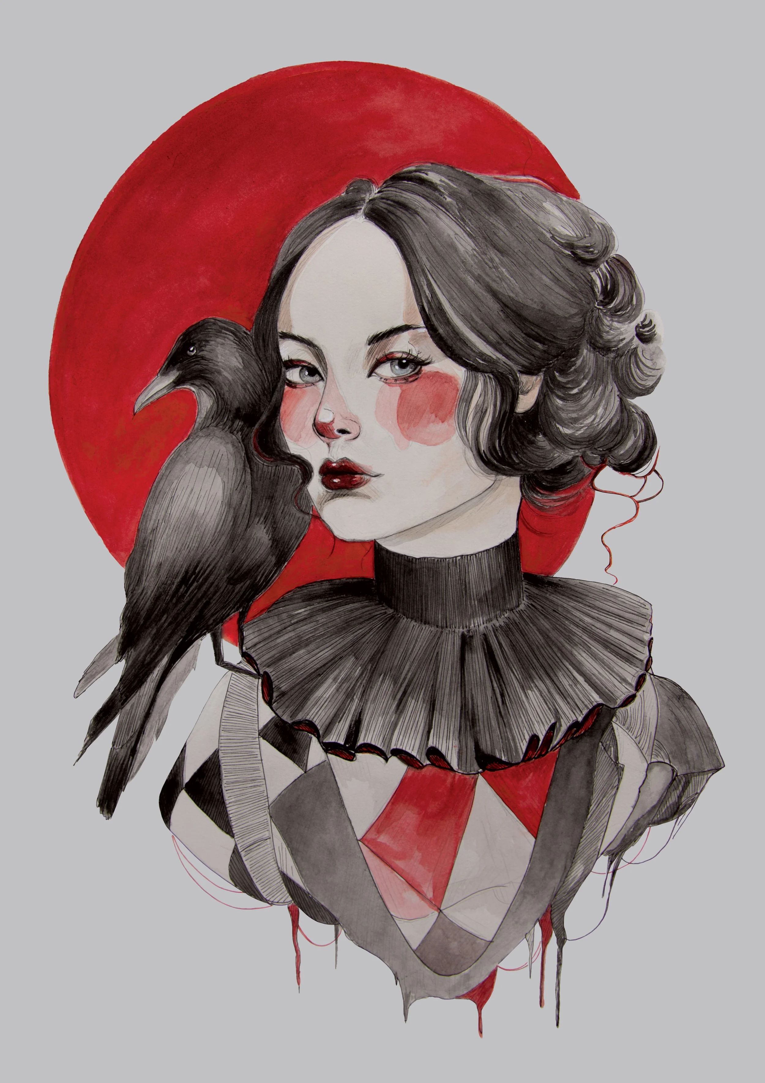 RAVEN (2025) |
A3 |
Watercolour on Paper
