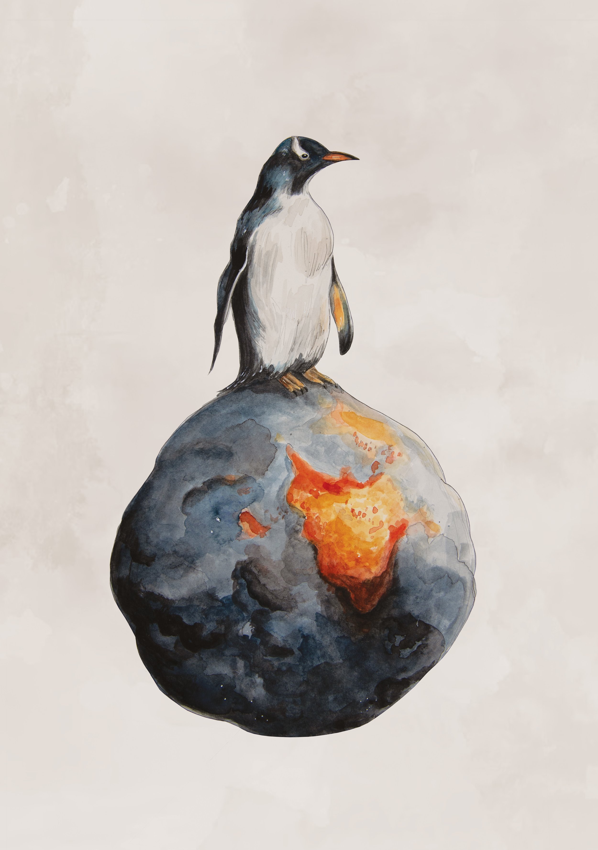 A ROCK SOMEWHERE (2026) |
A3 |
Watercolour on Paper