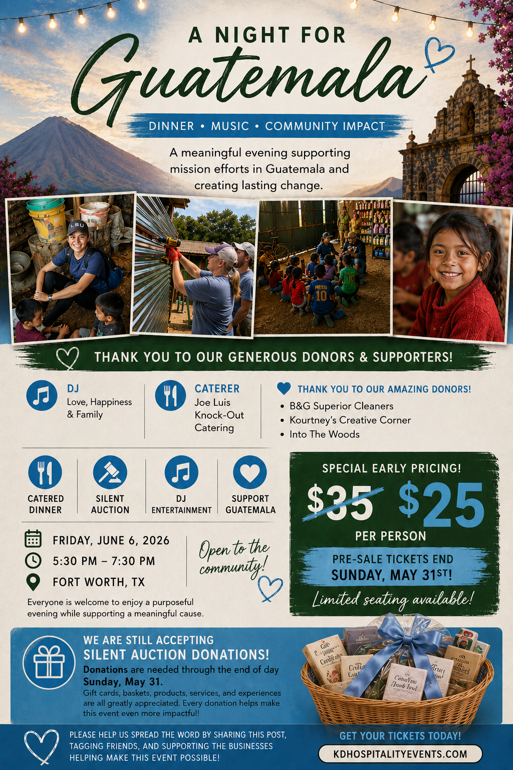 Saturday Night Date Night Dinner & Auction Fundraiser