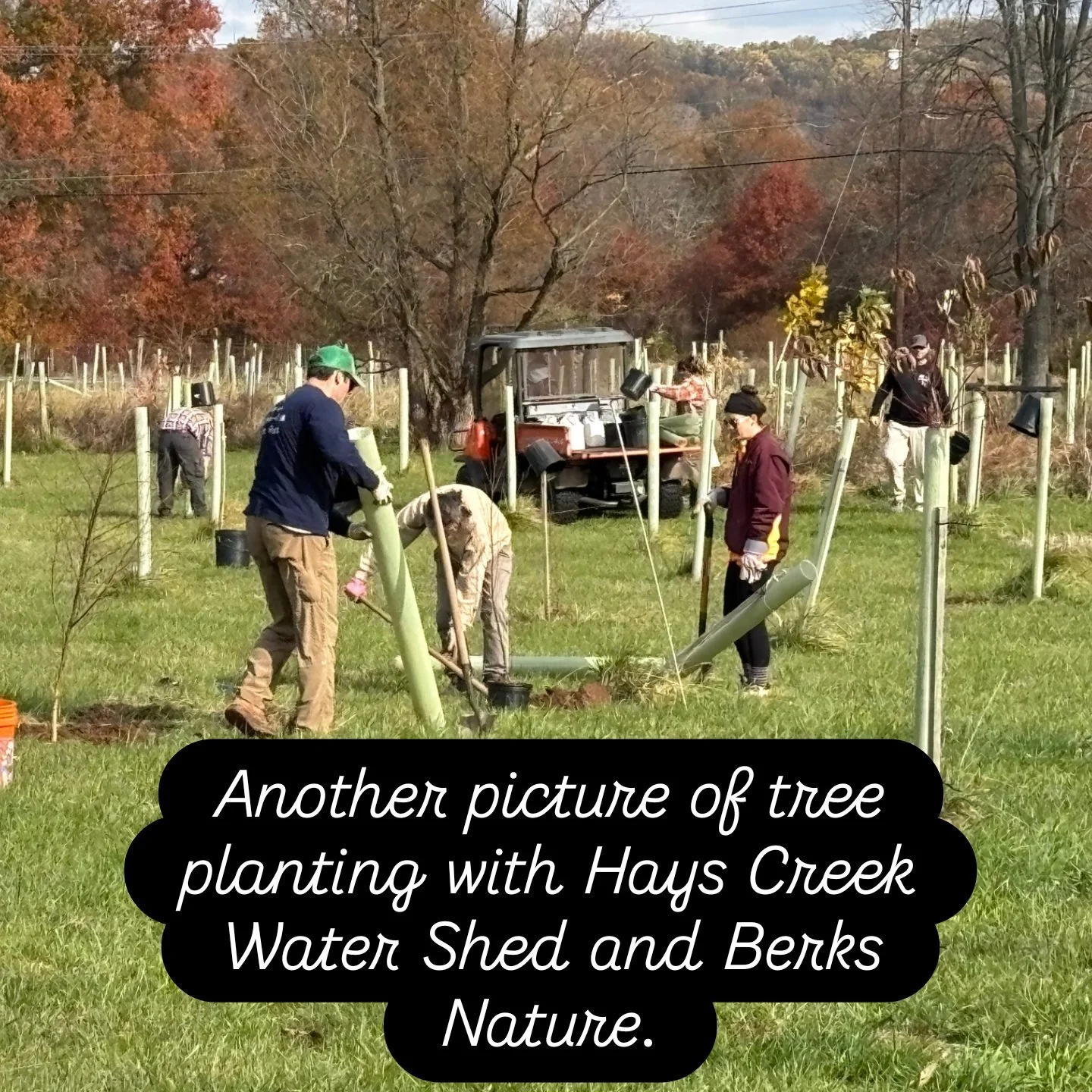 #treeplanting #givingback #getoutdoorsmore #berkscountypa #berksnatureconservancy